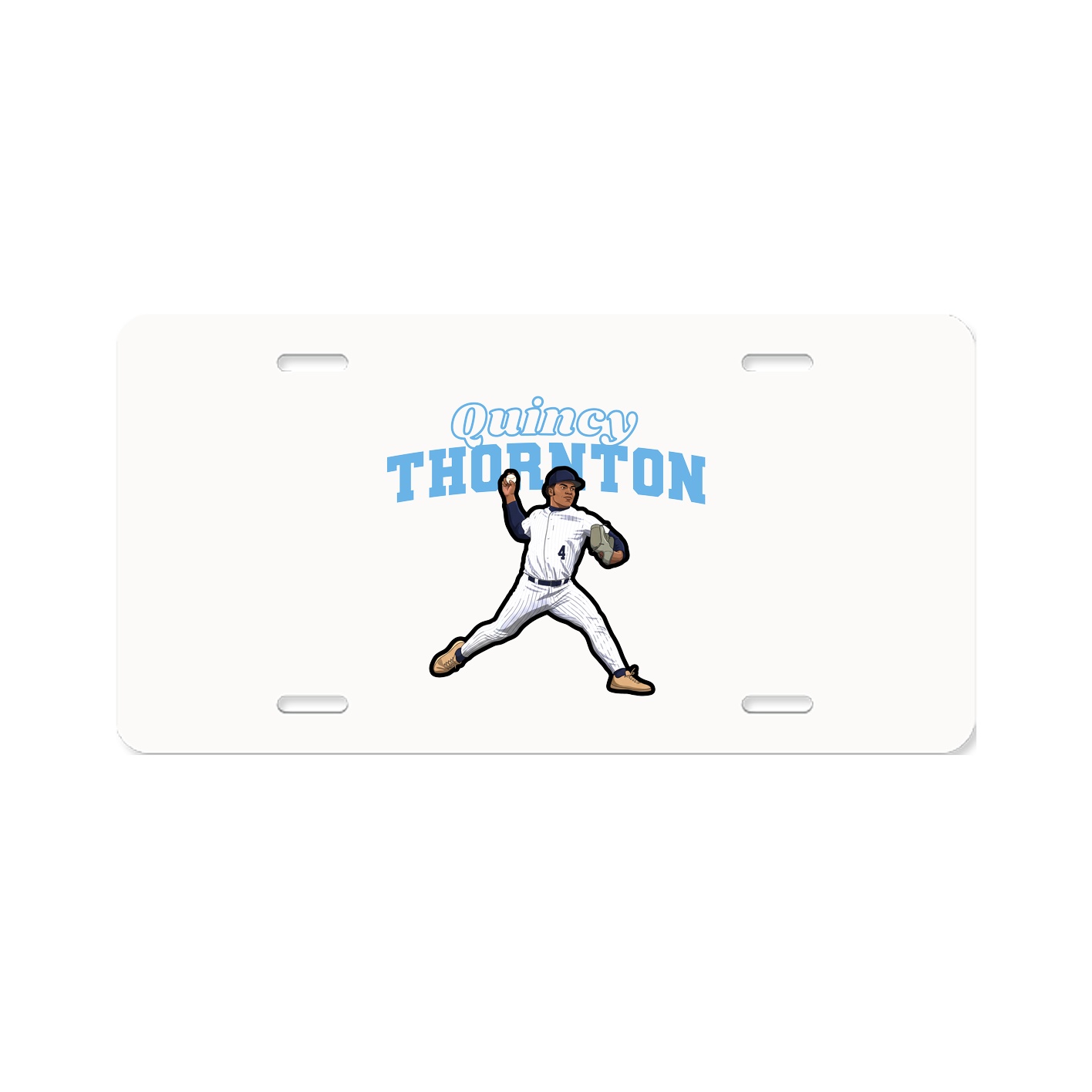 License Plate — Name Arch in Classic