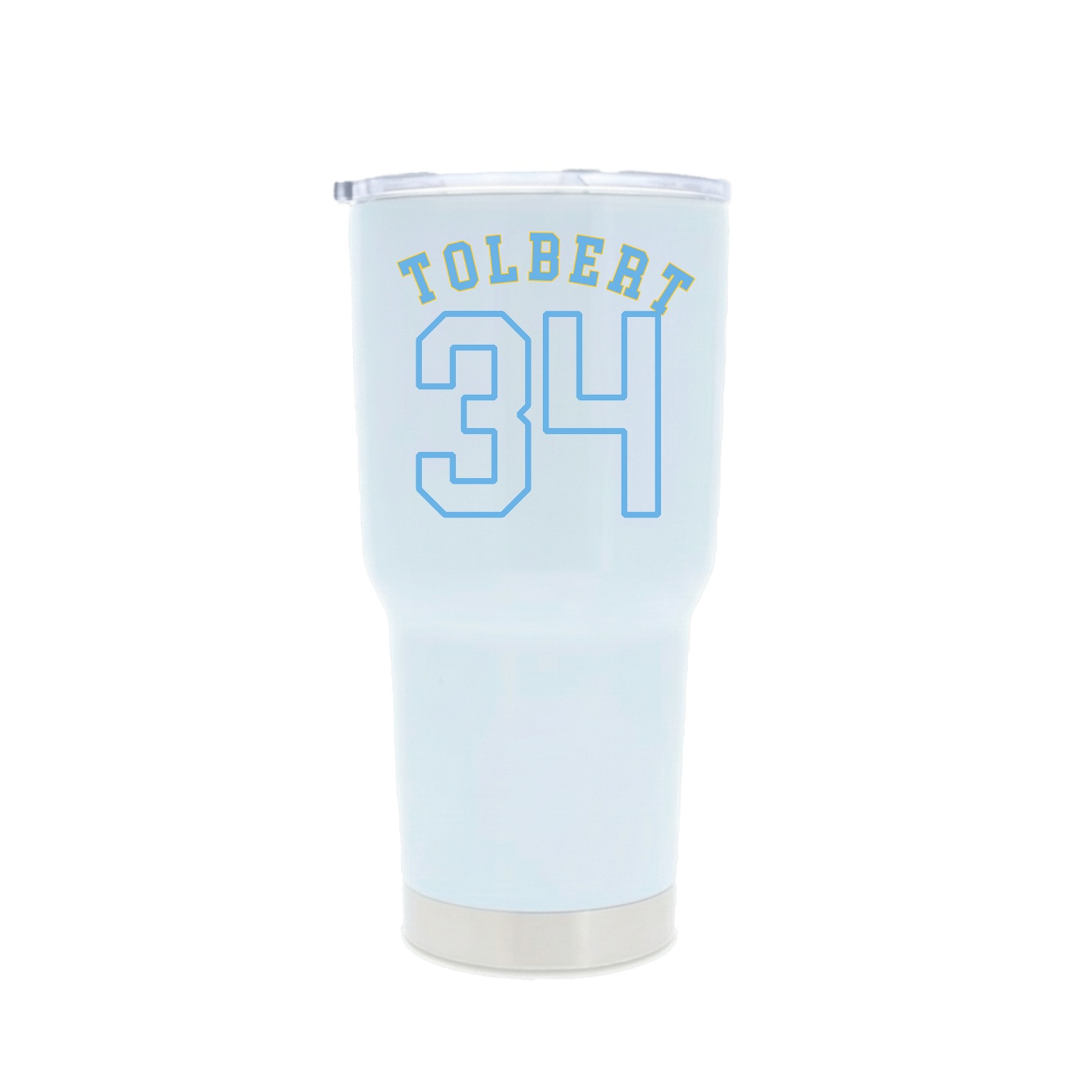 30oz Stainless Steel Tumbler — Shirsey Arch in White