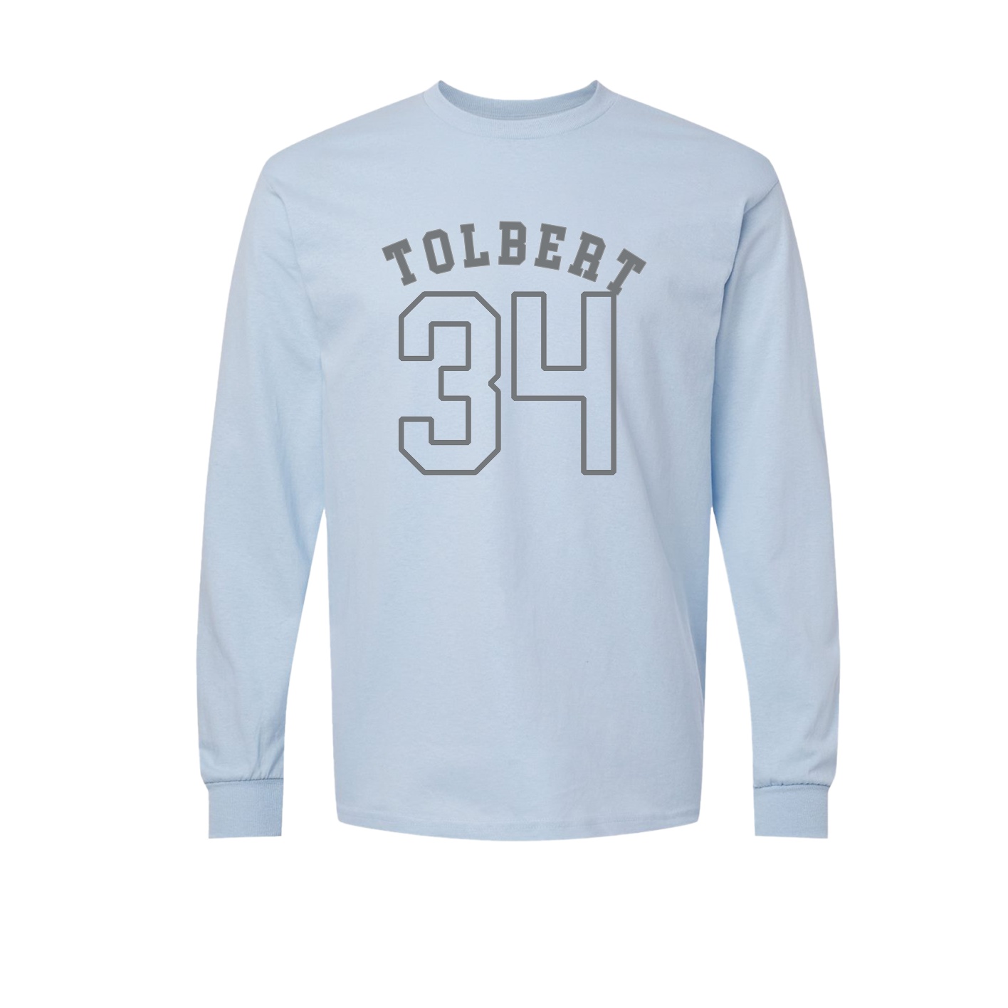 Long Sleeve Tee — Shirsey Arch in Light Blue