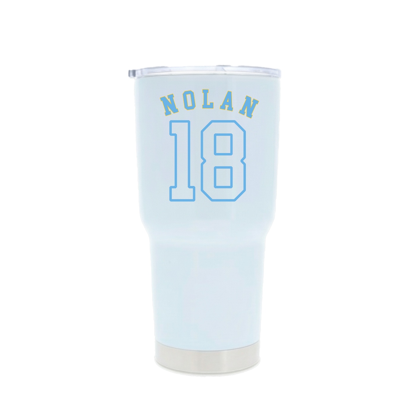 30oz Stainless Steel Tumbler — Shirsey Arch in White