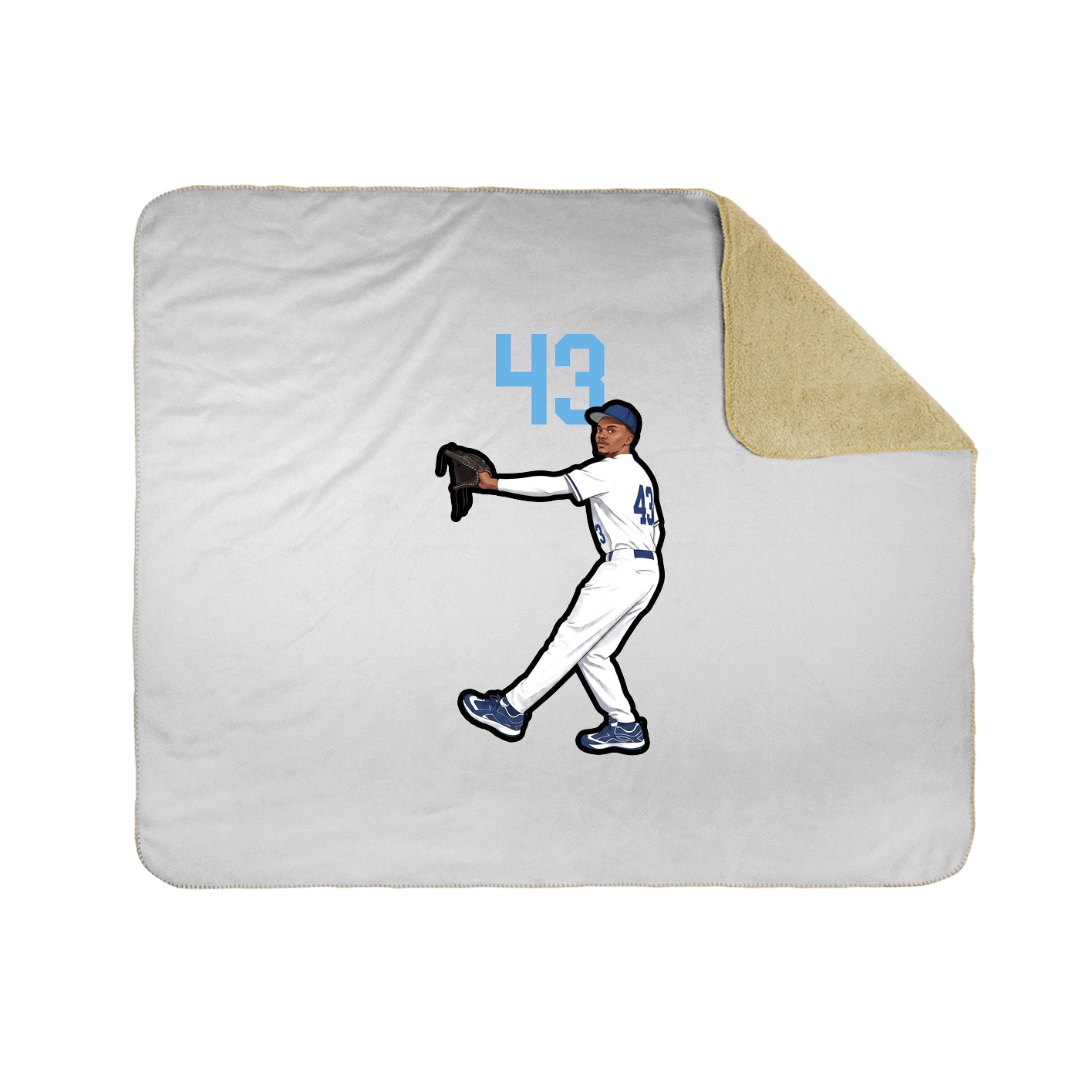 50x60 Sherpa Lined Throw Blanket