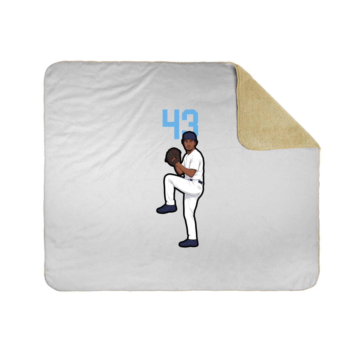 50x60 Sherpa Lined Throw Blanket