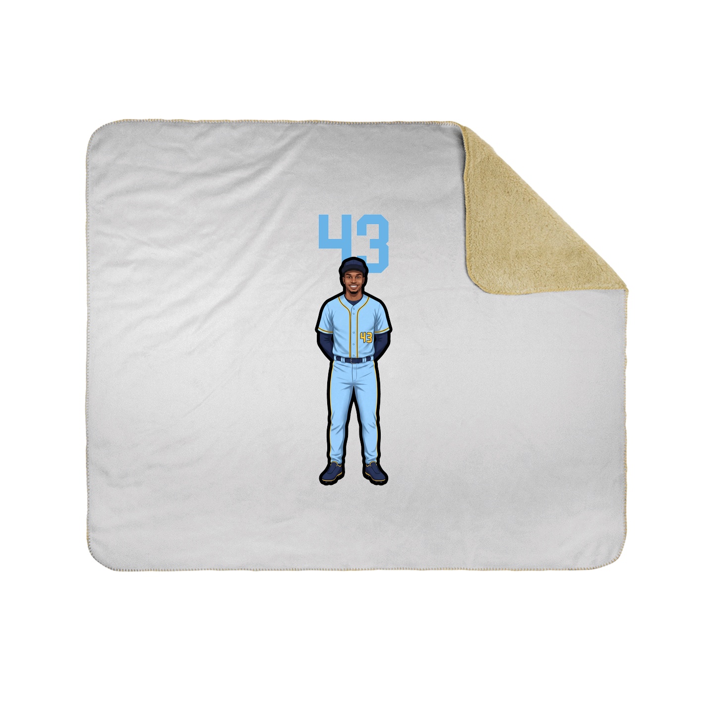 50x60 Sherpa Lined Throw Blanket