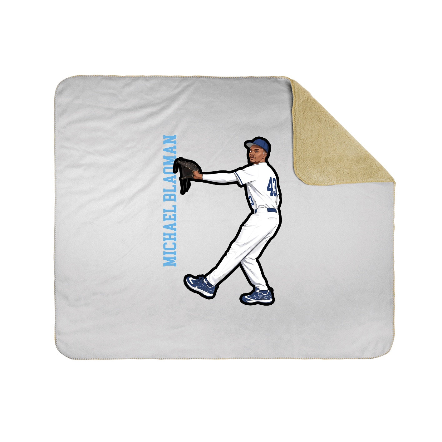 50x60 Sherpa Lined Throw Blanket