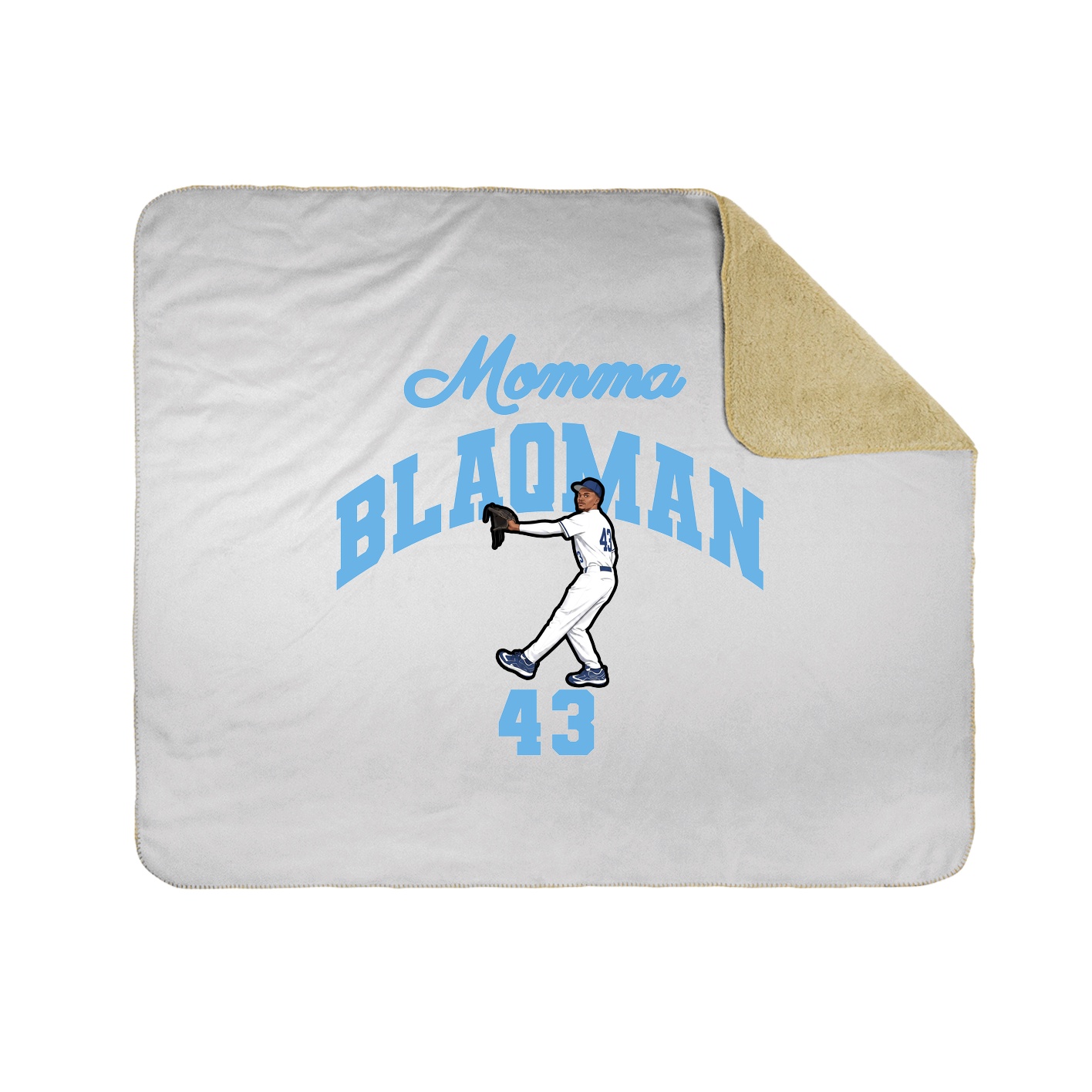 Throw Blanket — Mothers Day Arch in White