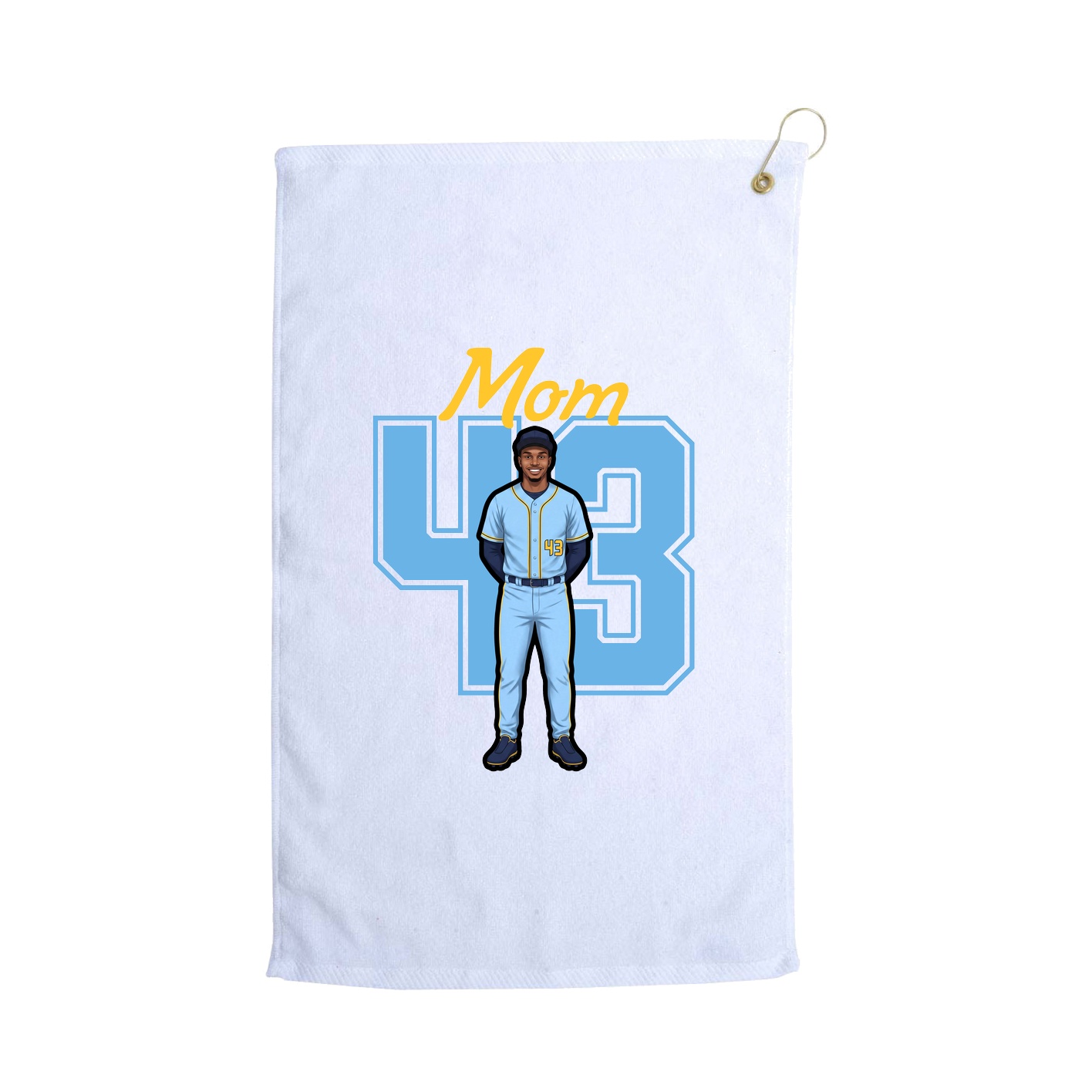 Golf Towel — Mothers Day Shirsey in White