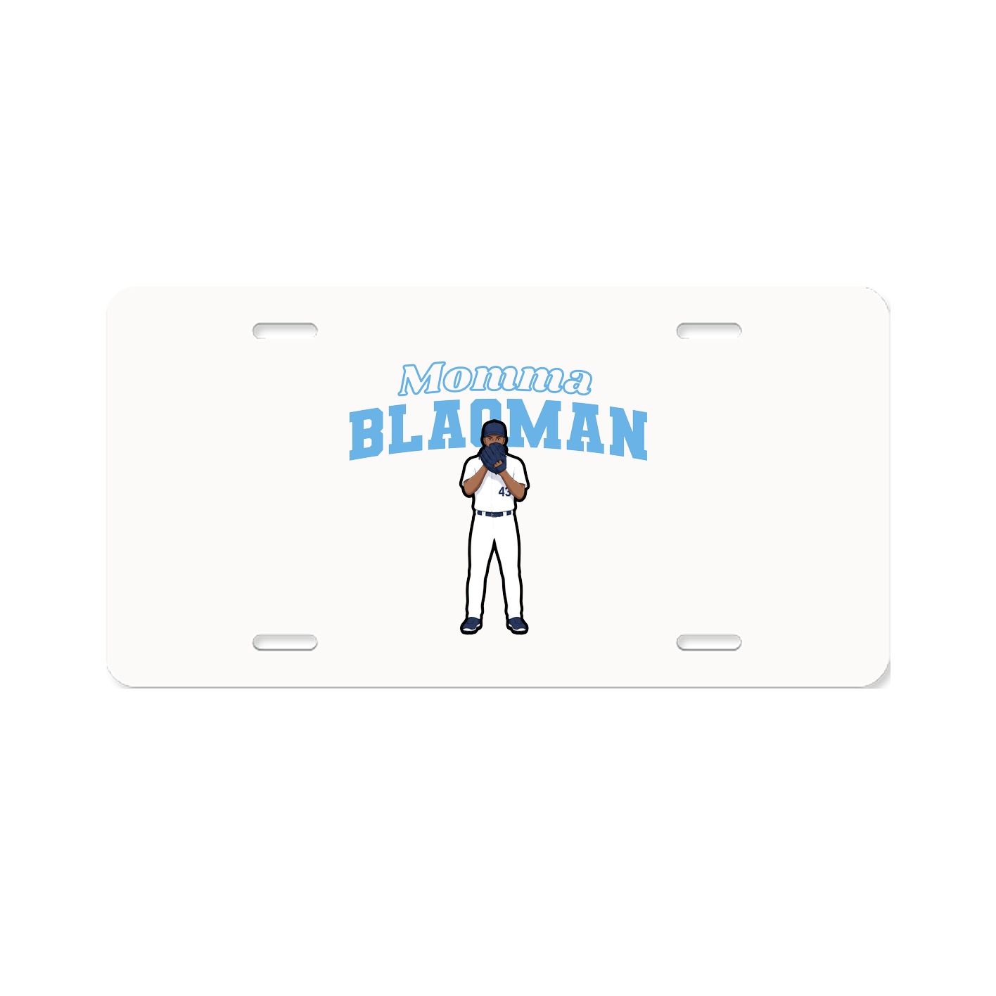 License Plate — Mothers Day Block in Classic