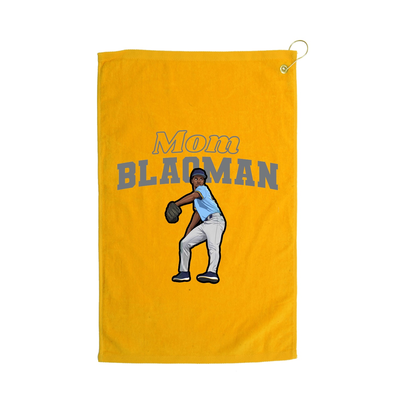 Golf Towel — Mothers Day Block in Gold