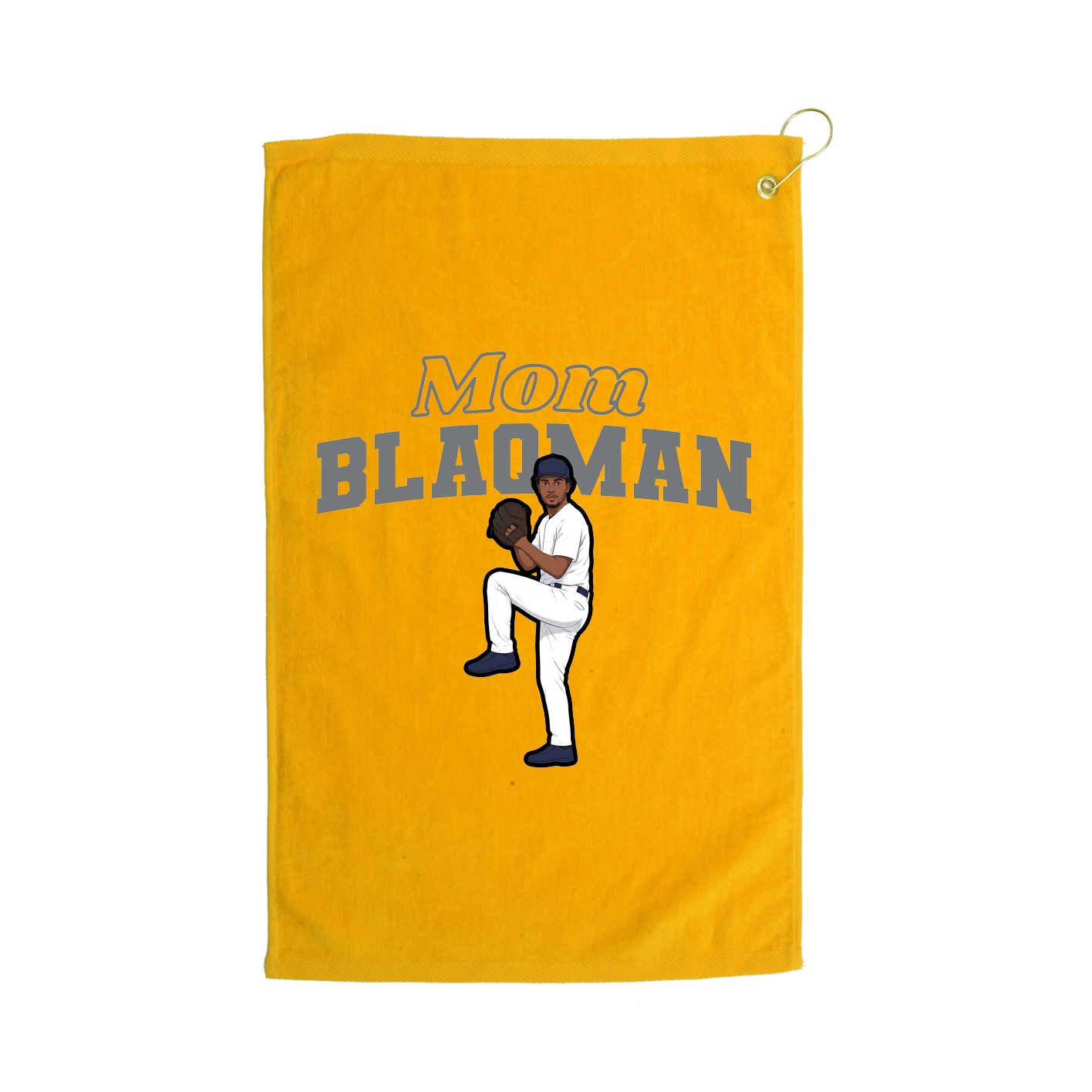 Golf Towel — Mothers Day Block in Gold