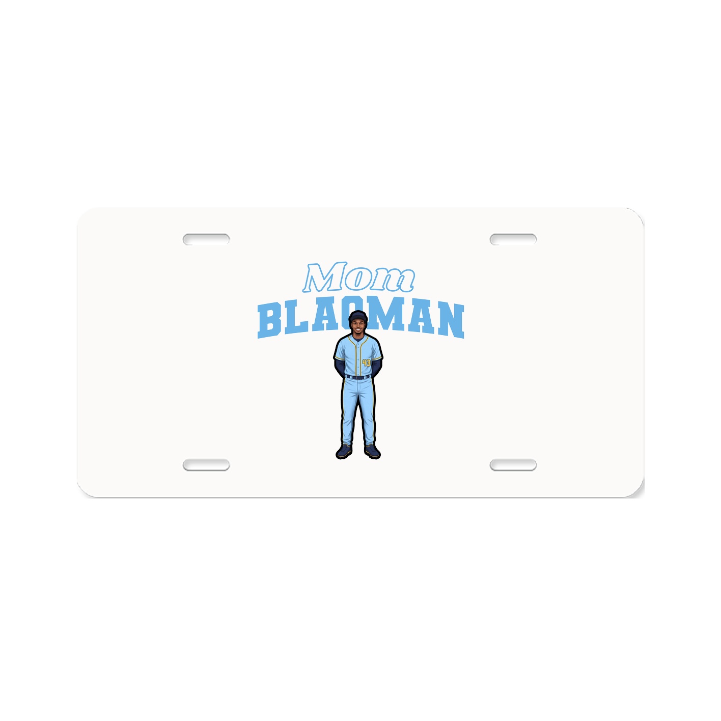 License Plate — Mothers Day Block in Classic
