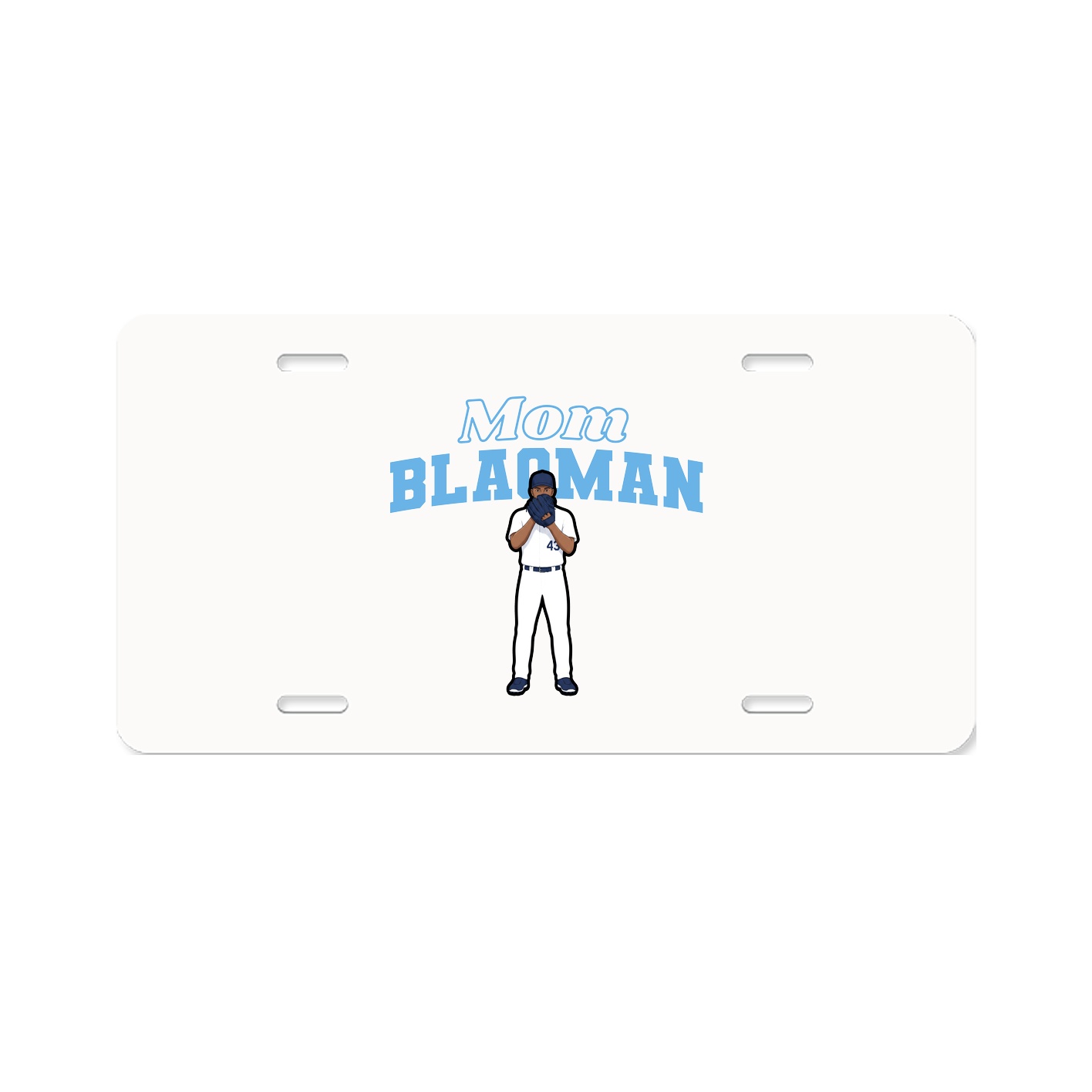 License Plate — Mothers Day Block in Classic