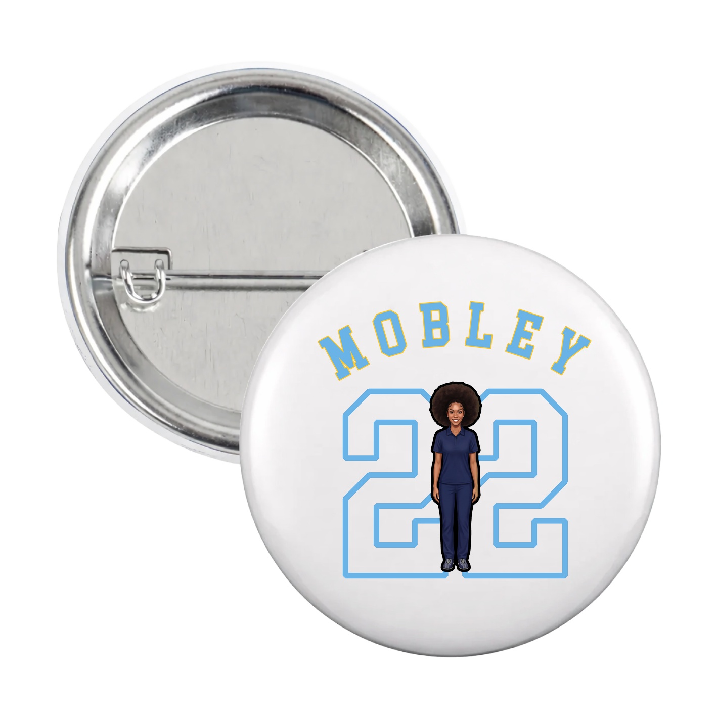 Game Day Button — Shirsey Arch in White