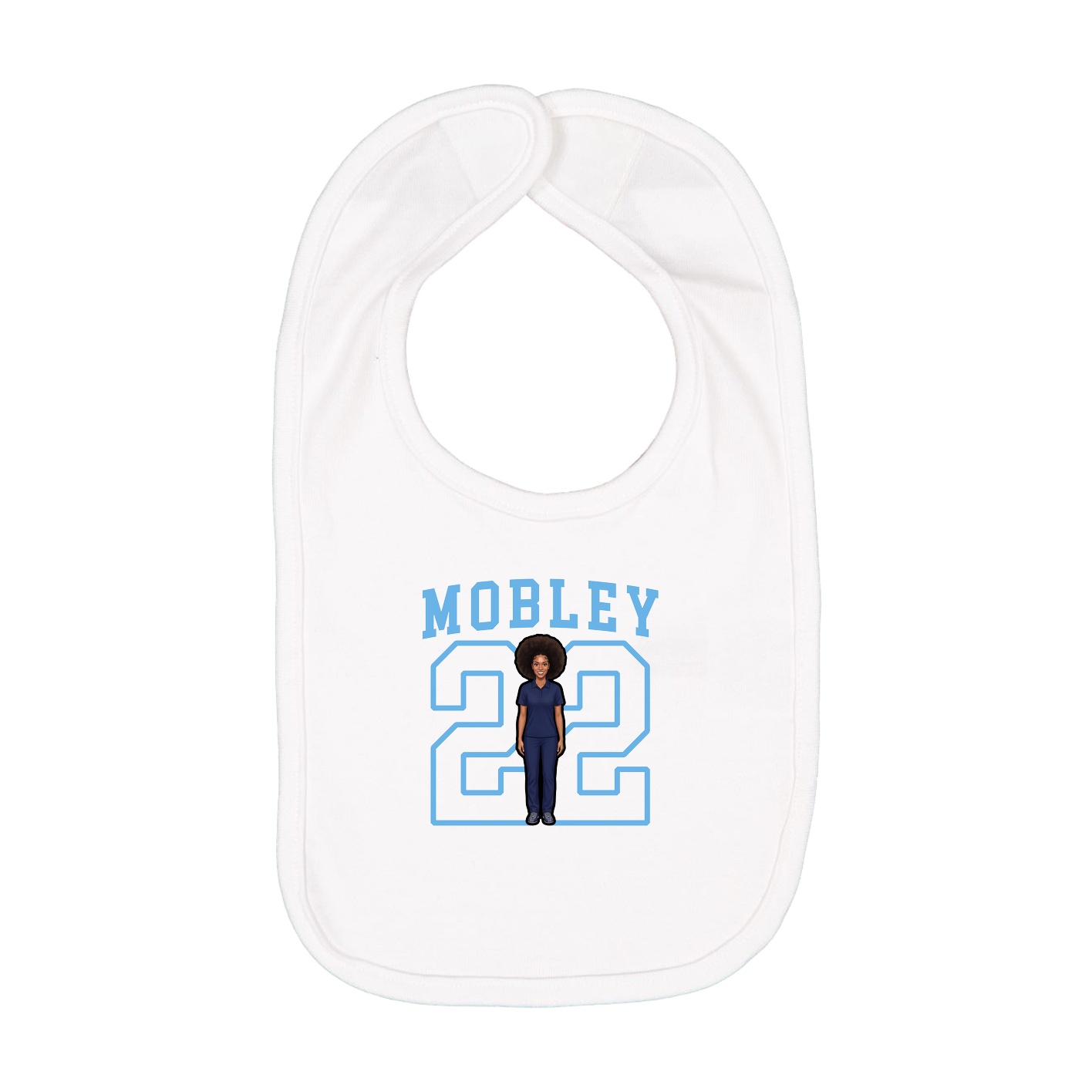 Infant Bib — Shirsey in White