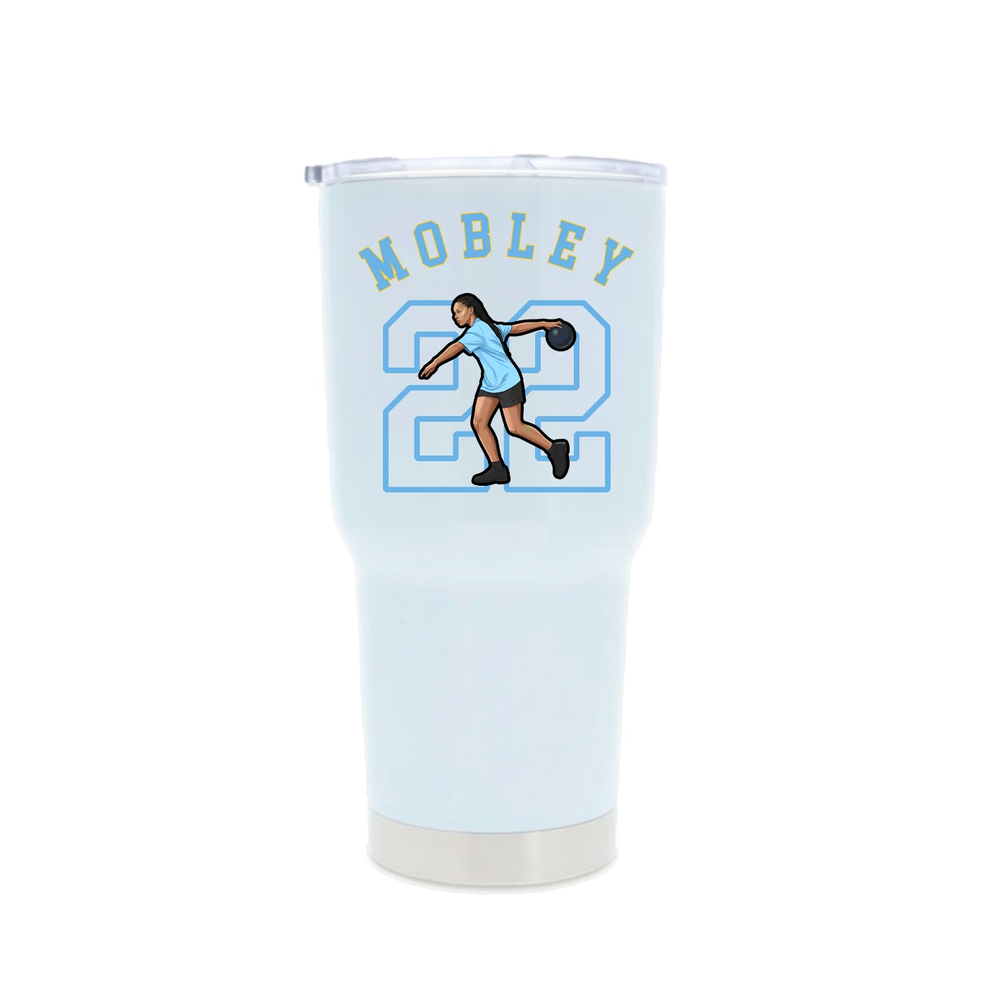 30oz Stainless Steel Tumbler — Shirsey Arch in White