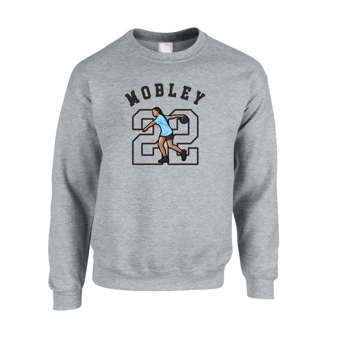 Fleece Crew — Shirsey Arch in Grey