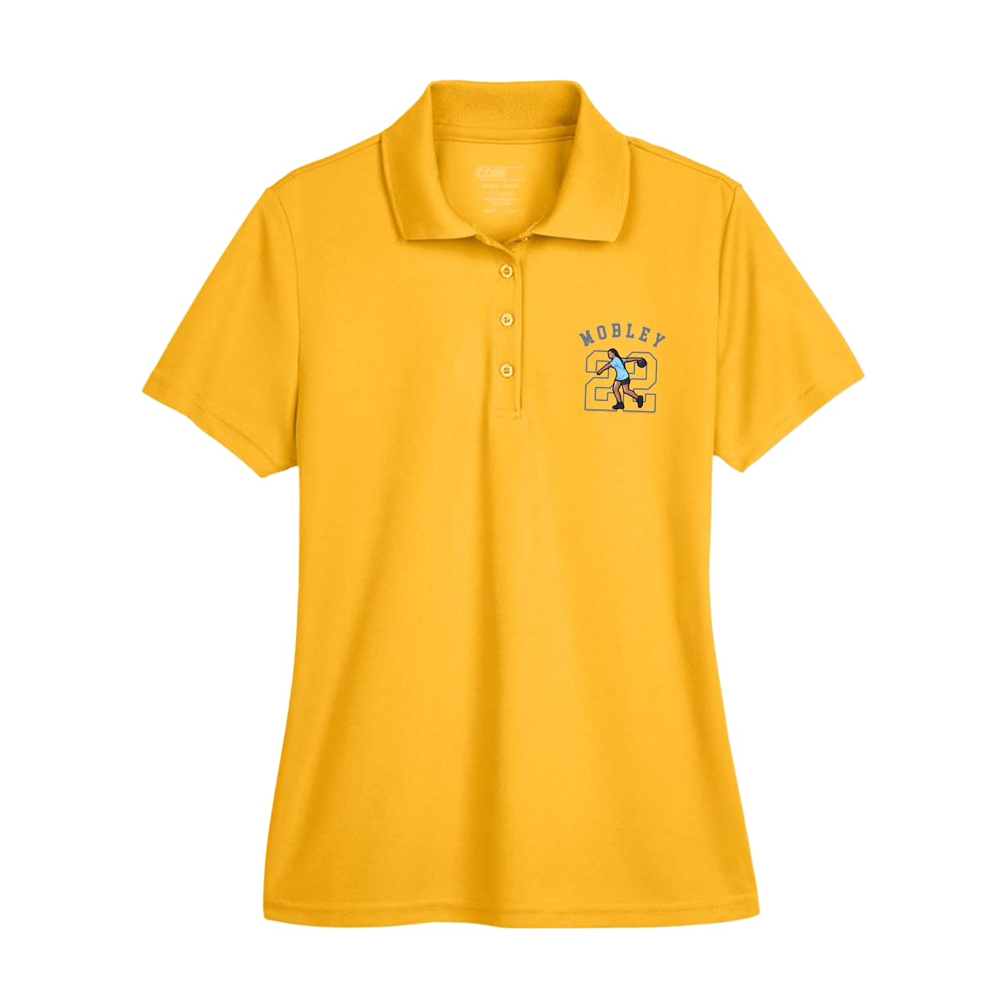 Womens Performance Polo — Shirsey Arch in Gold