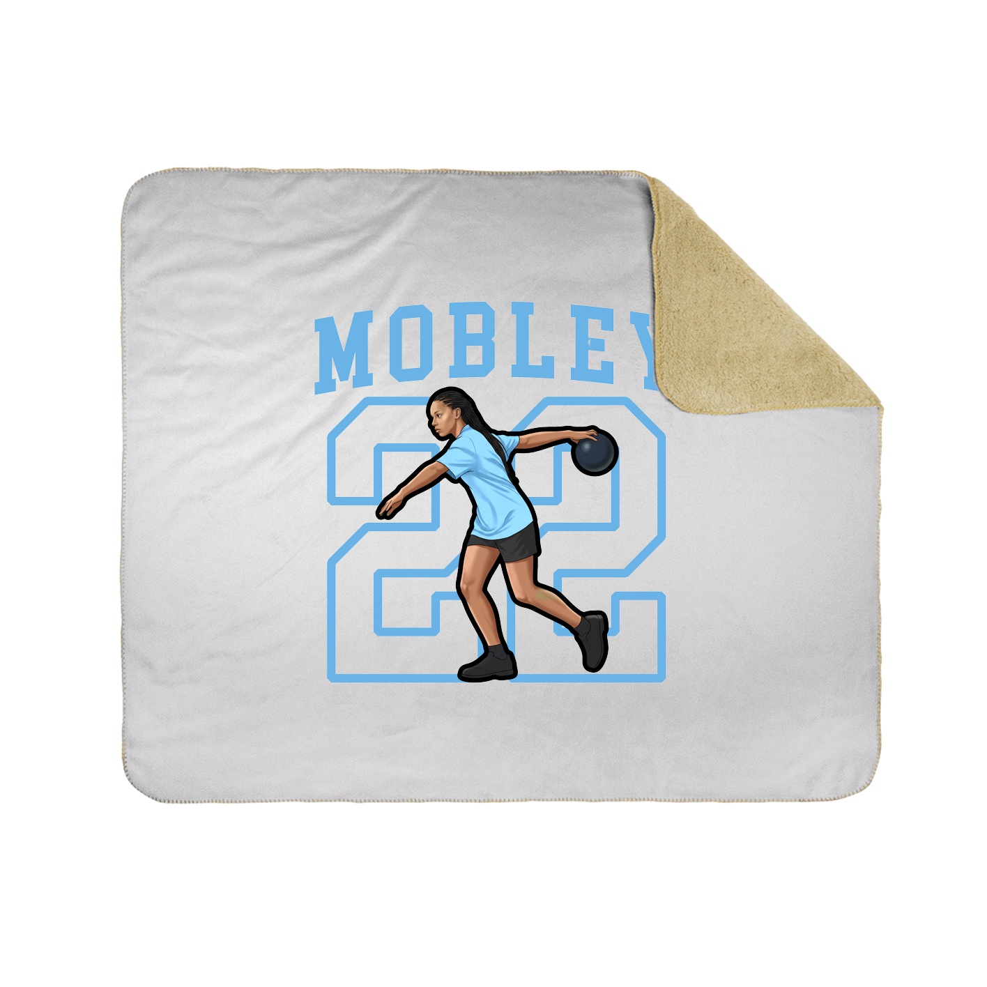 50x60 Sherpa Lined Throw Blanket