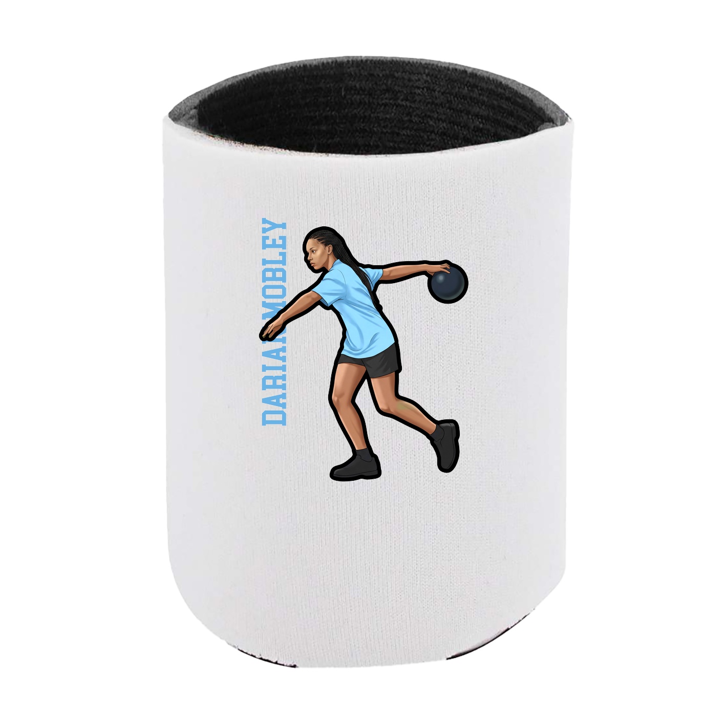 Can Holder — Name Vertical in White