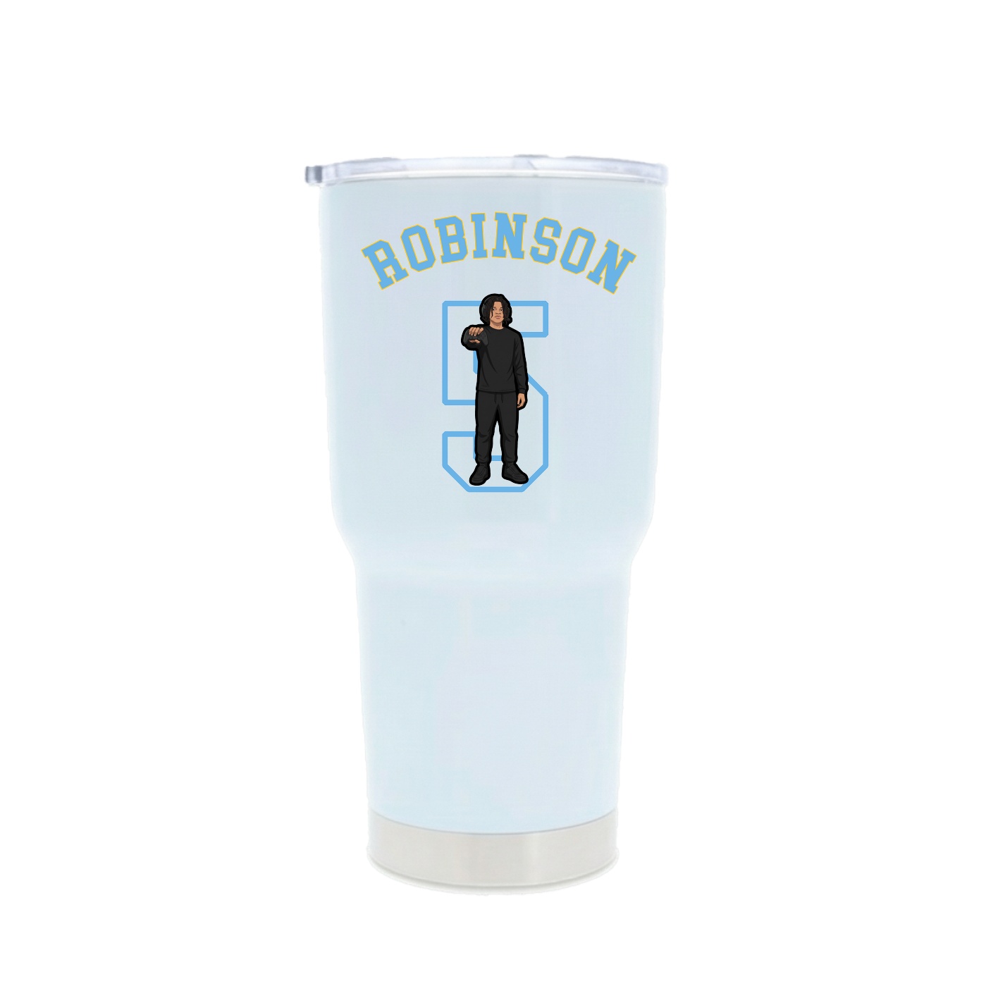 30oz Stainless Steel Tumbler — Shirsey Arch in White