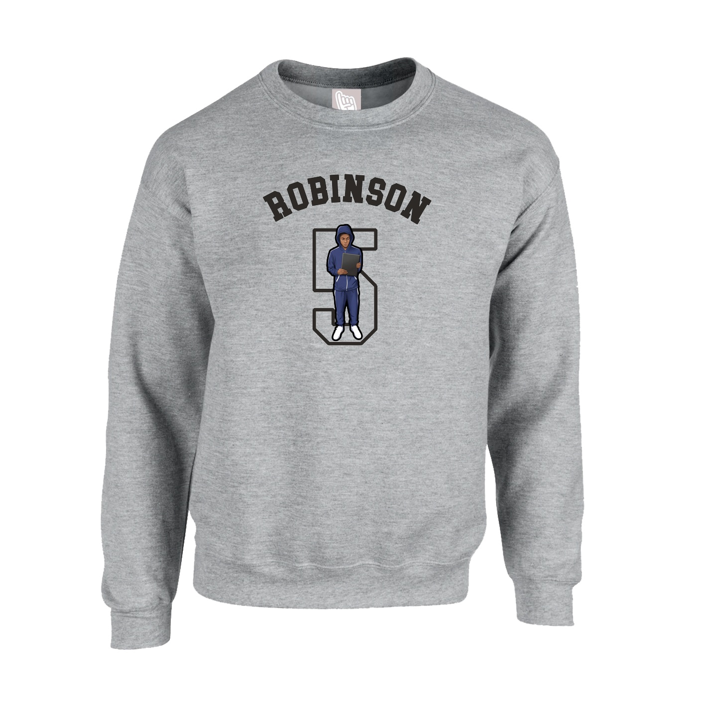 Fleece Crew — Shirsey Arch in Grey