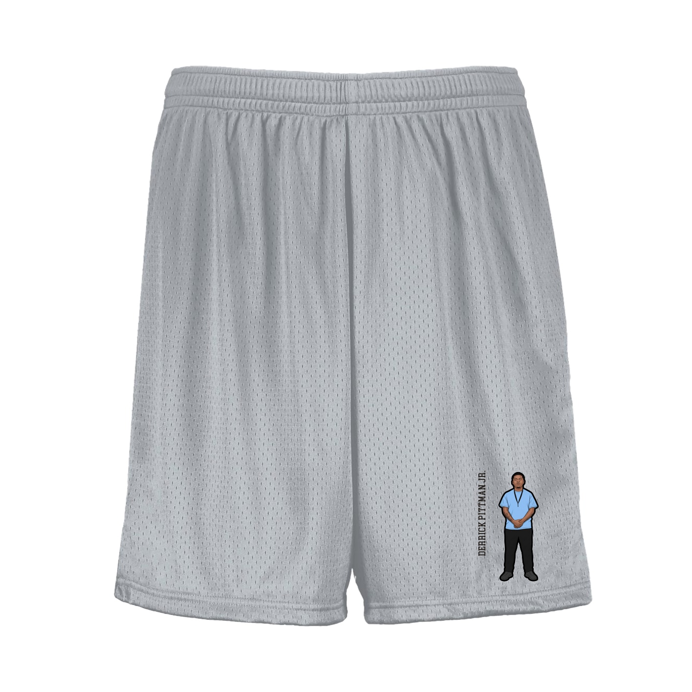 Shorts — Name Vertical in Silver