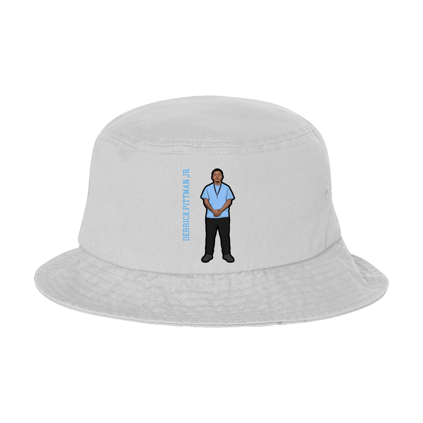 Bucket Cap — Name Vertical in White