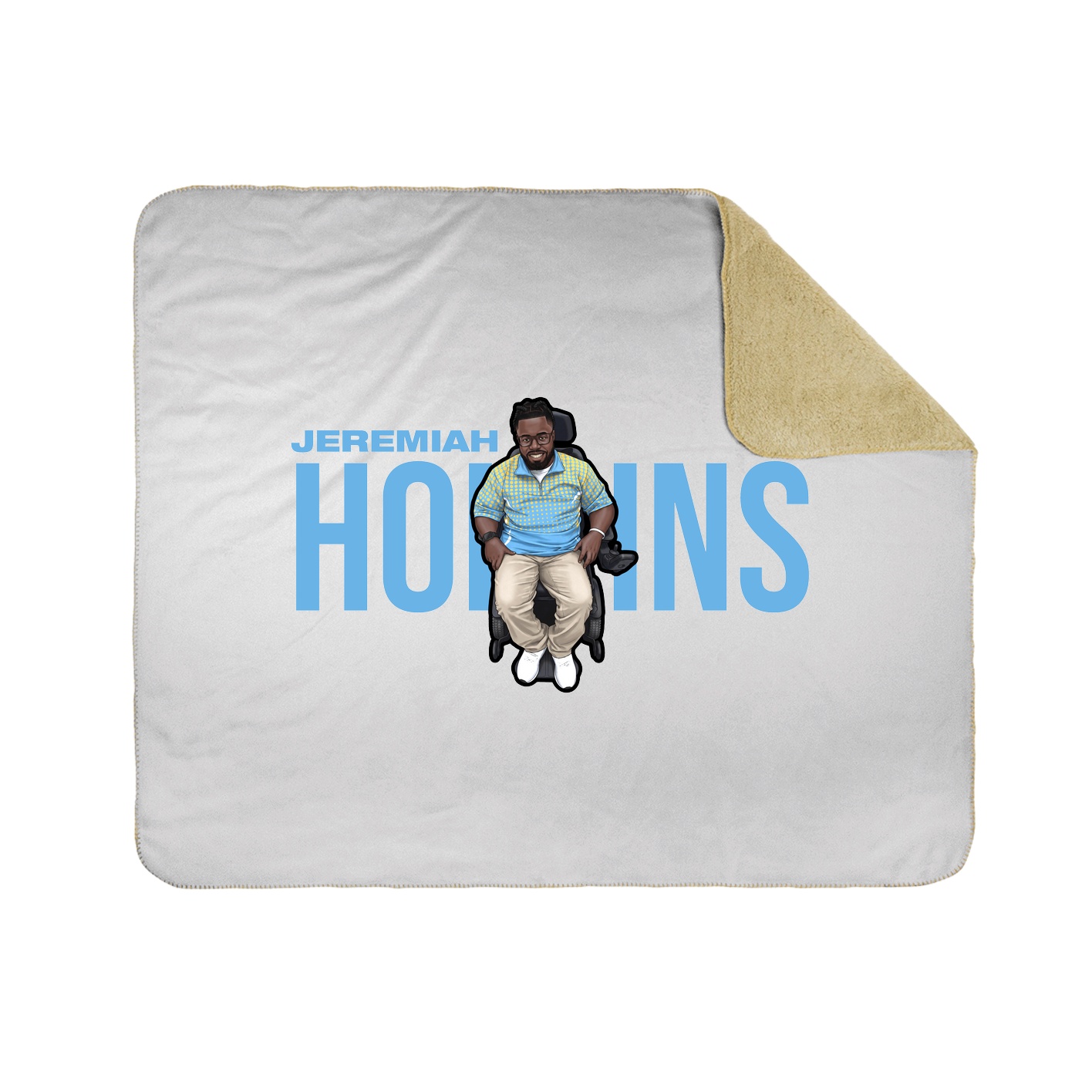 Throw Blanket — Player Name in White