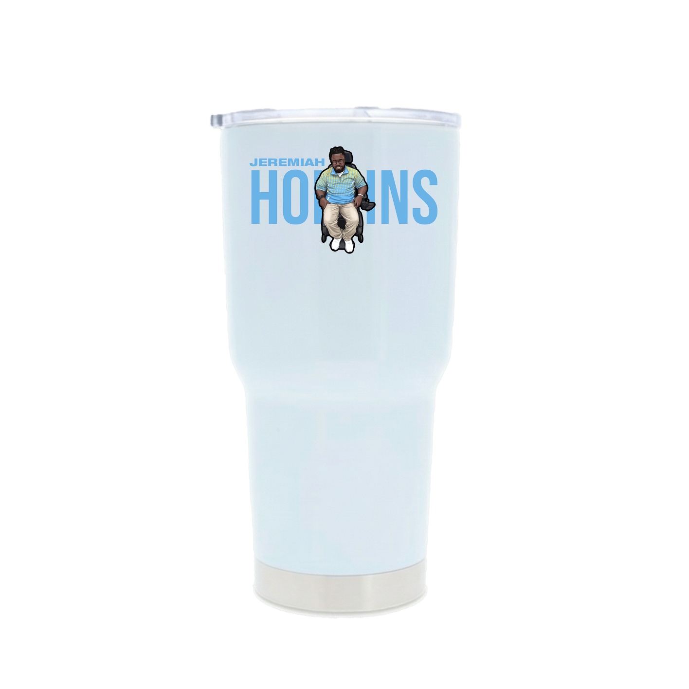 30oz Stainless Steel Tumbler — Player Name in White
