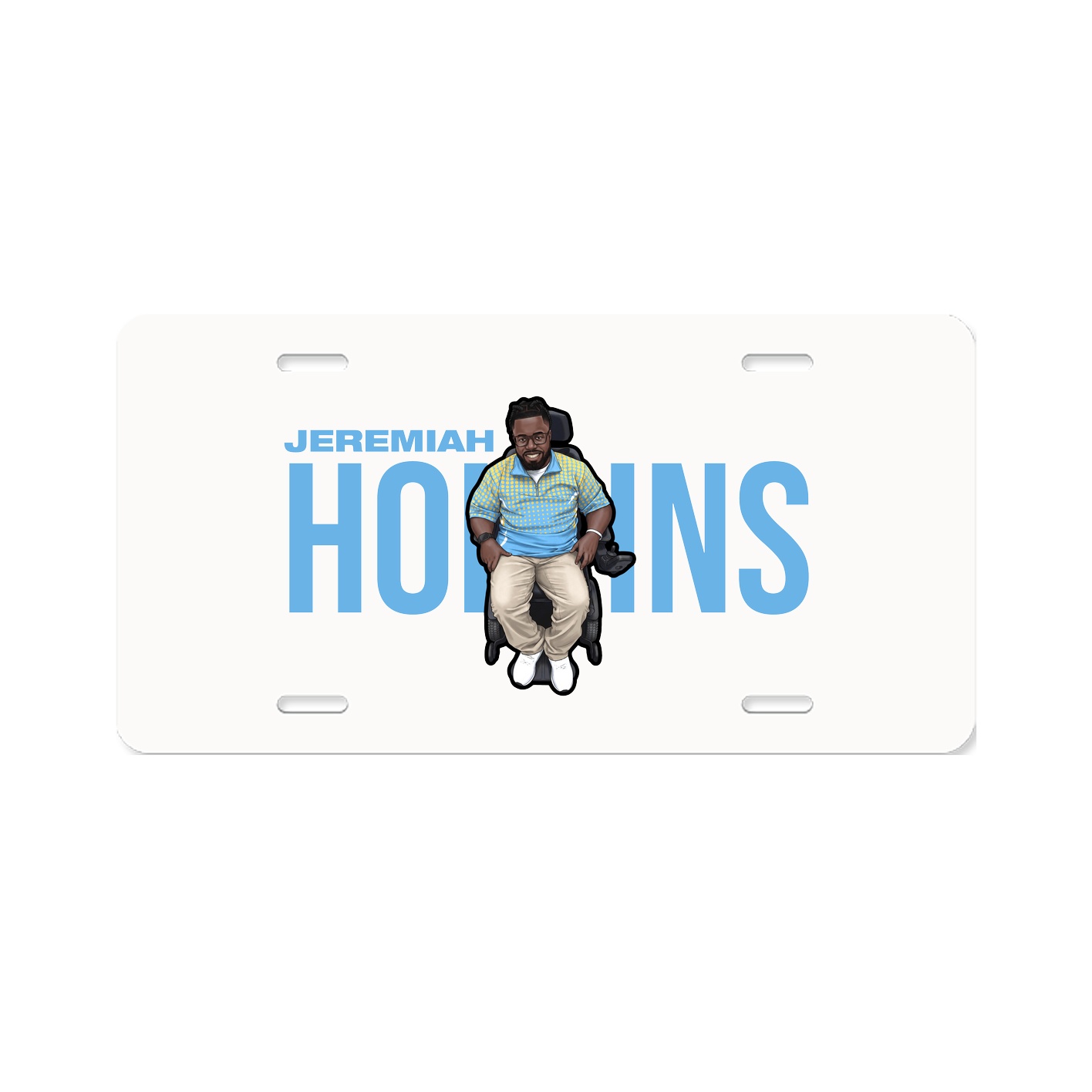 License Plate — Player Name in Classic
