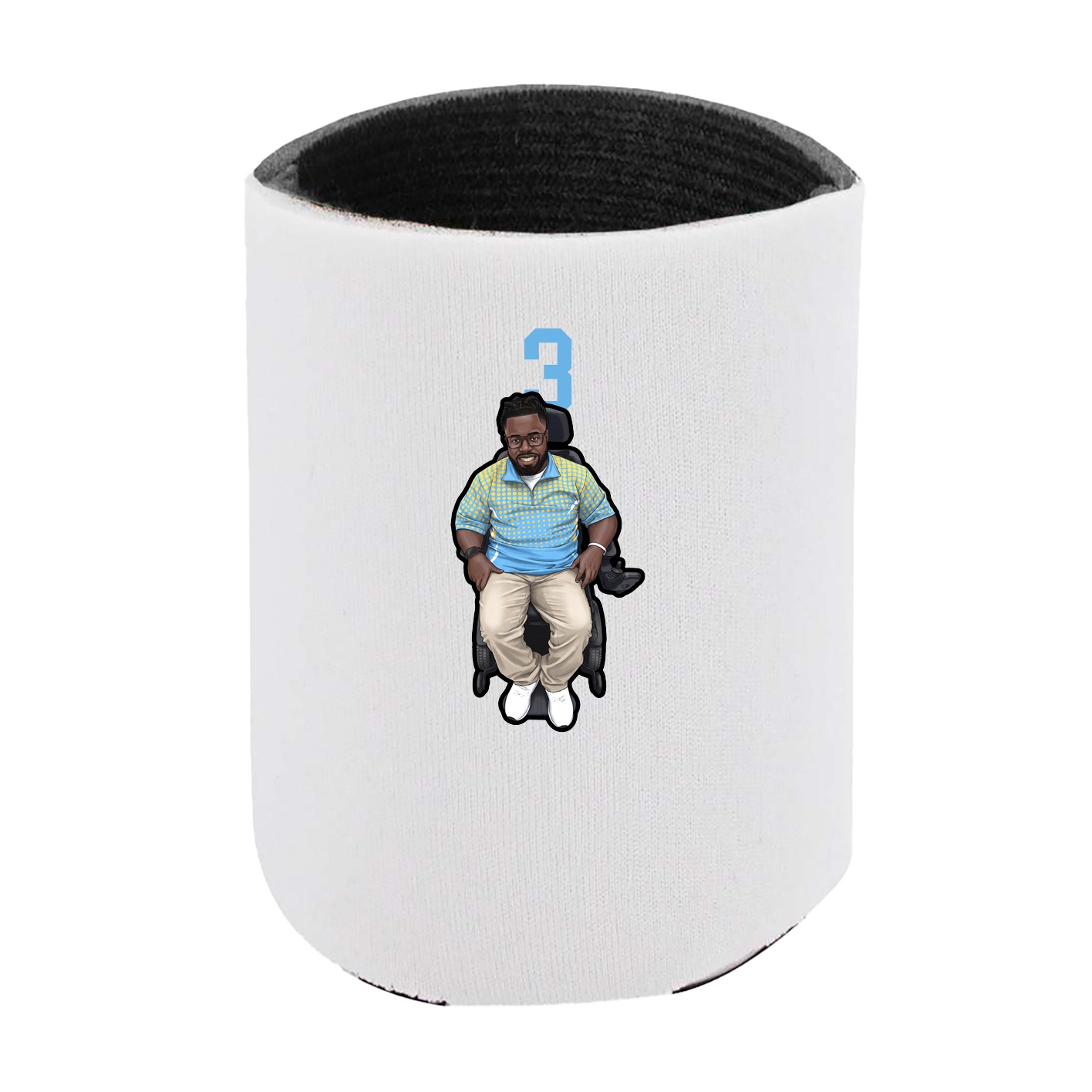 Can Holder — Number Top in White
