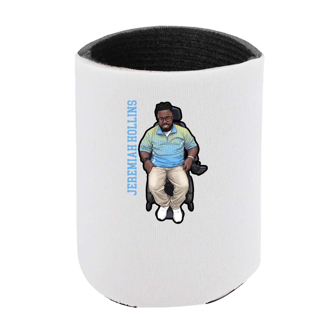 Can Holder — Name Vertical in White