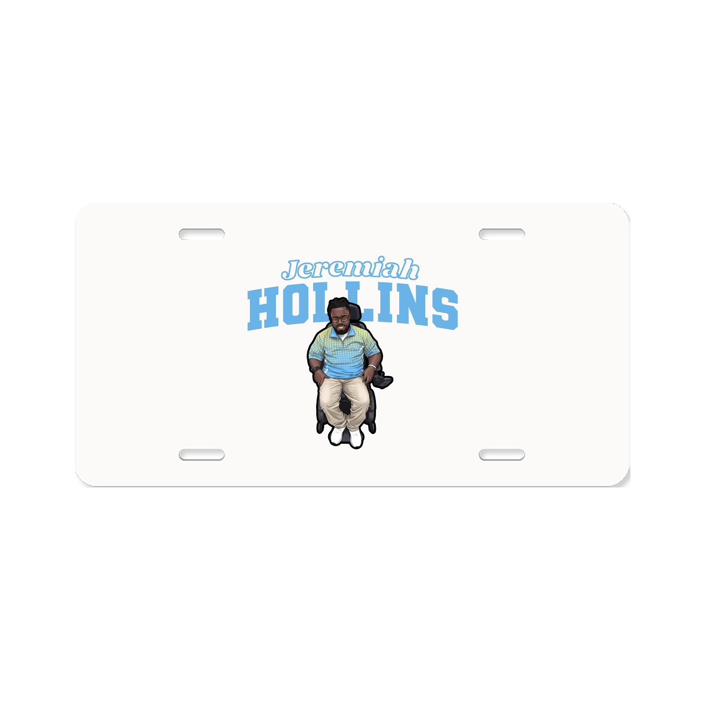 License Plate — Name Arch in Classic