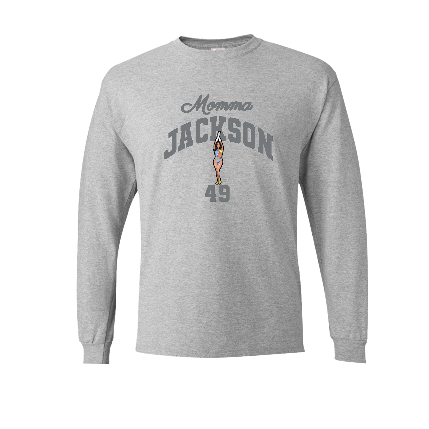 Long Sleeve Tee — Mothers Day Arch in Grey