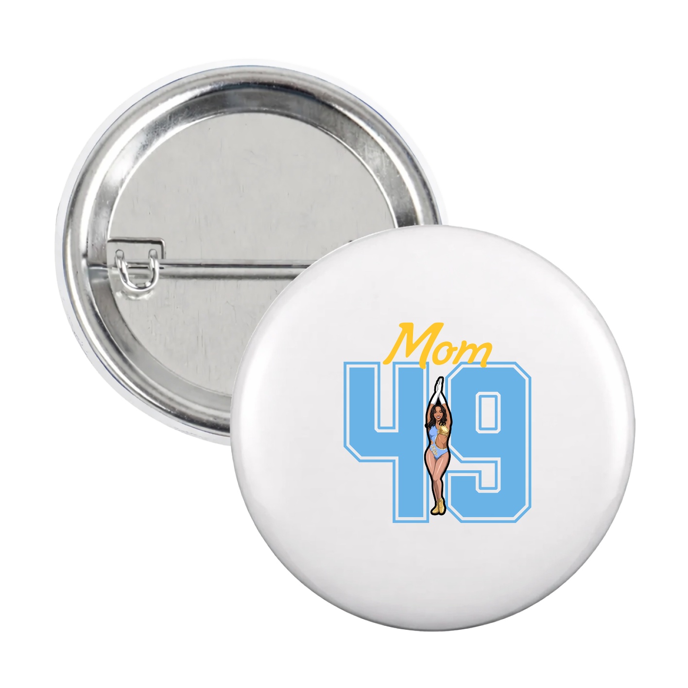 Game Day Button — Mothers Day Shirsey in White