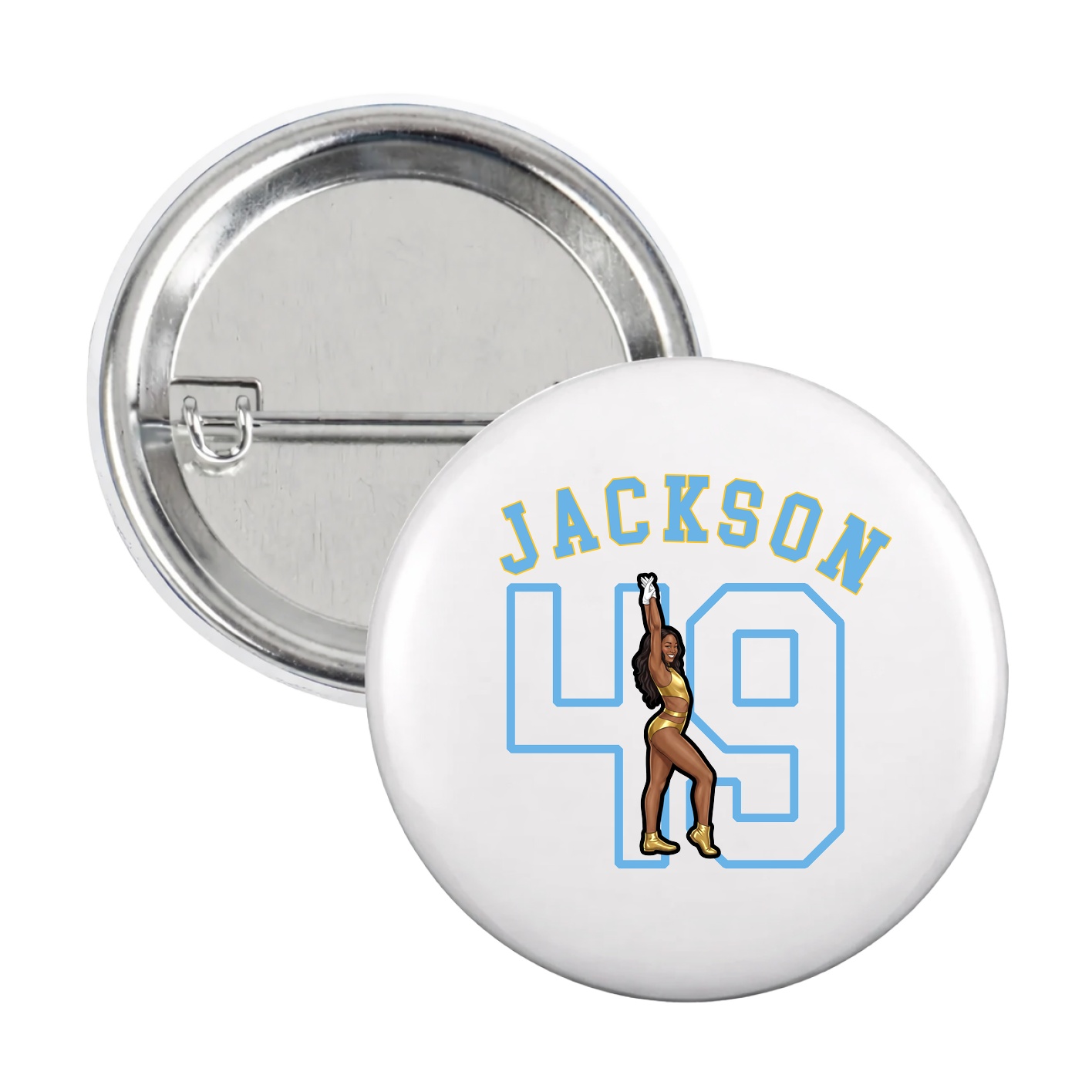 Game Day Button — Shirsey Arch in White