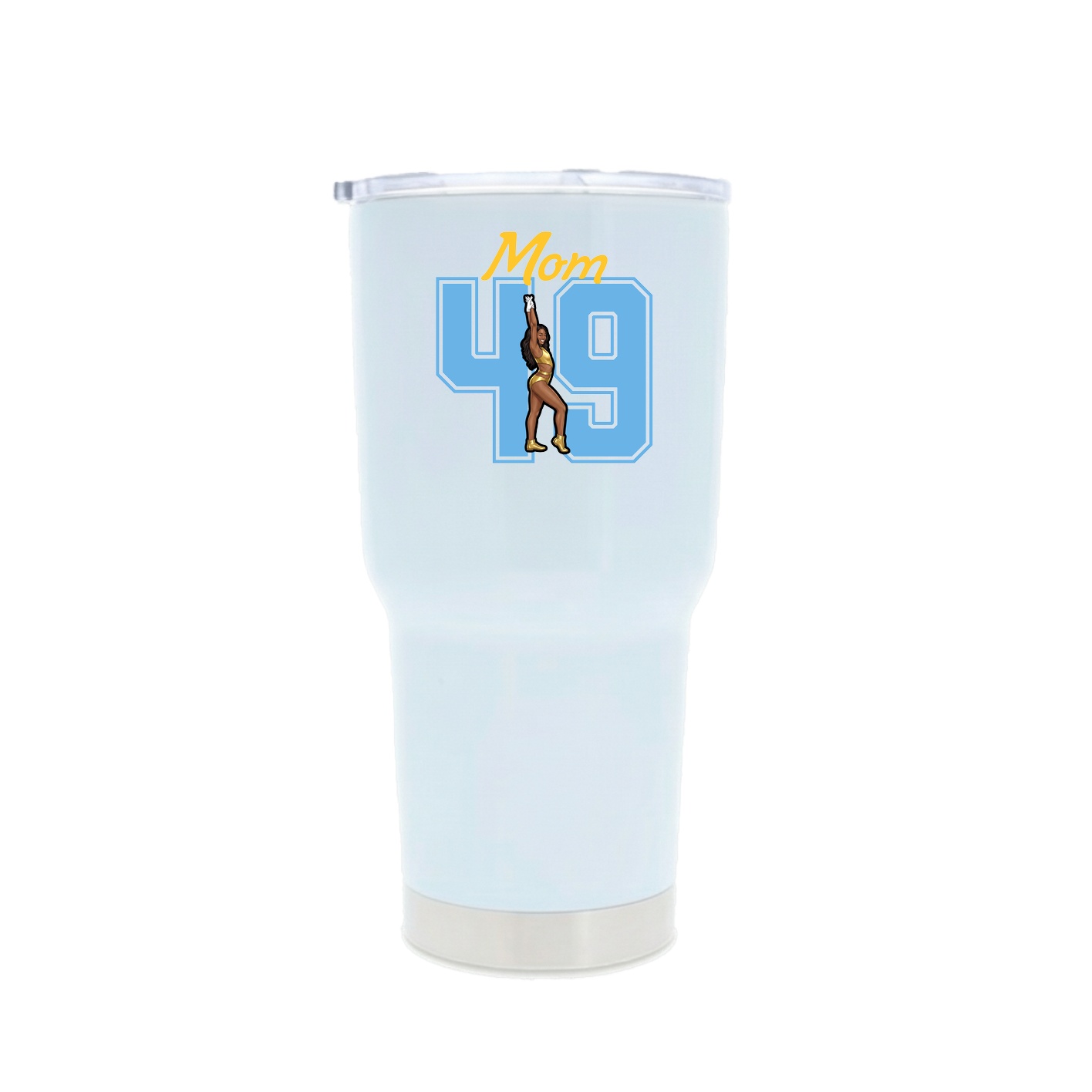 30oz Stainless Steel Tumbler — Mothers Day Shirsey in White