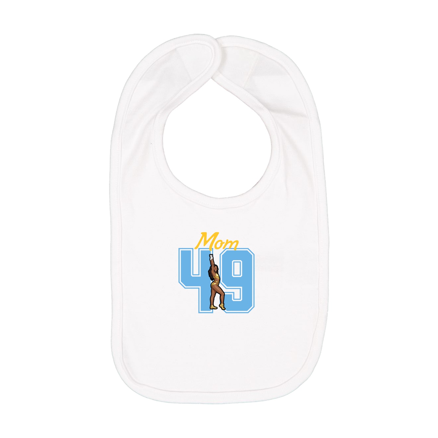 Infant Bib — Mothers Day Shirsey in White
