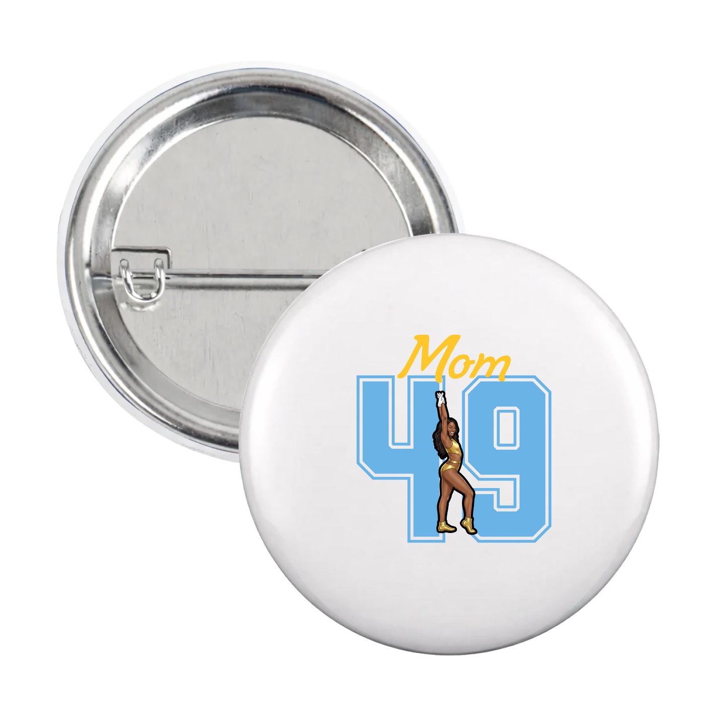 Game Day Button — Mothers Day Shirsey in White