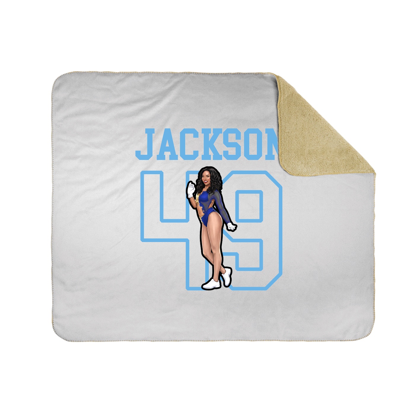 Throw Blanket — Shirsey in White