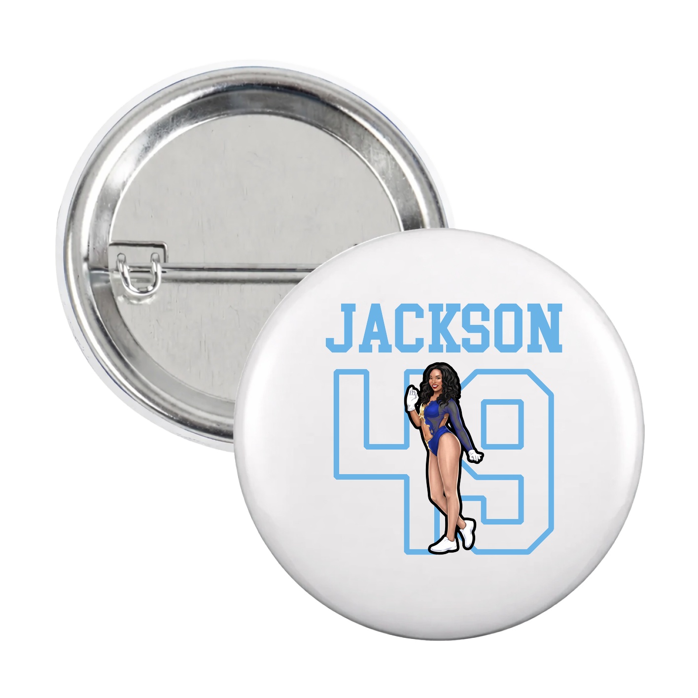 Game Day Button — Shirsey in White