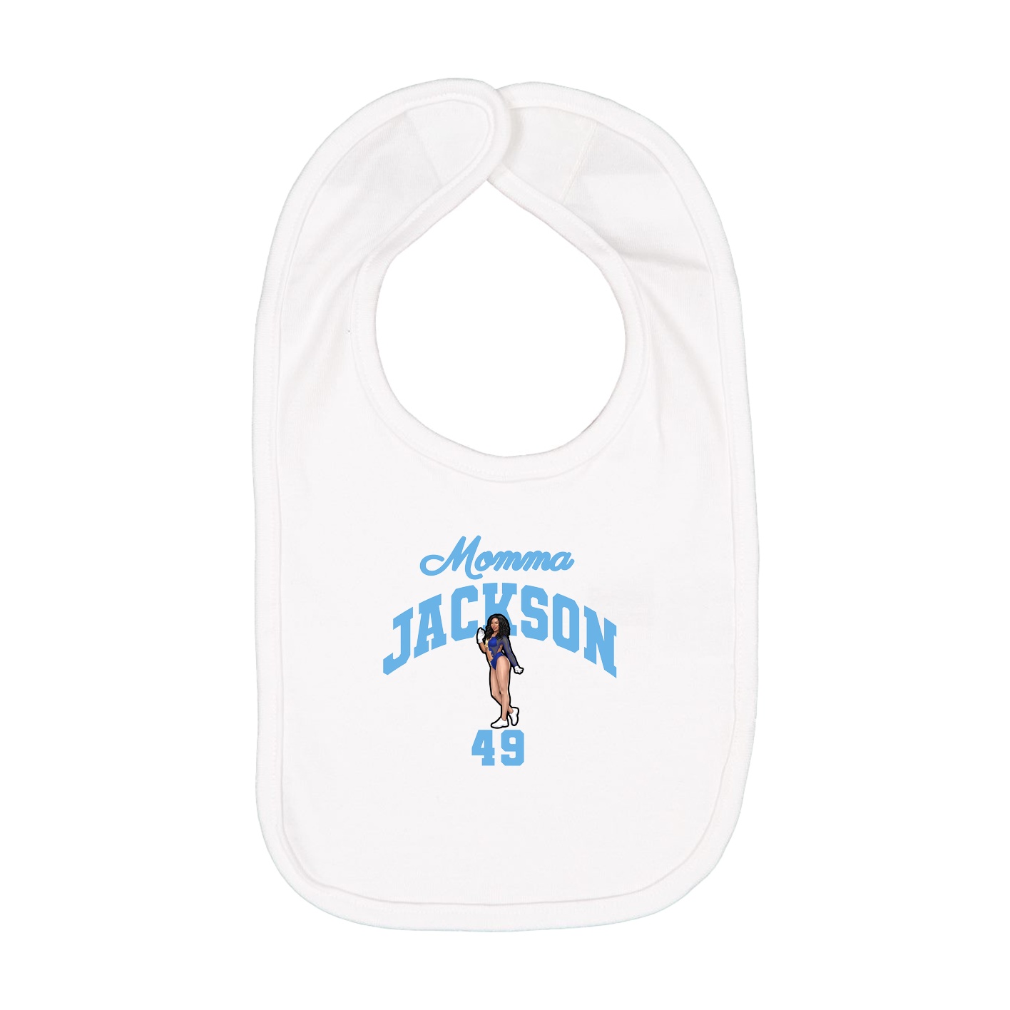 Infant Bib — Mothers Day Arch in White