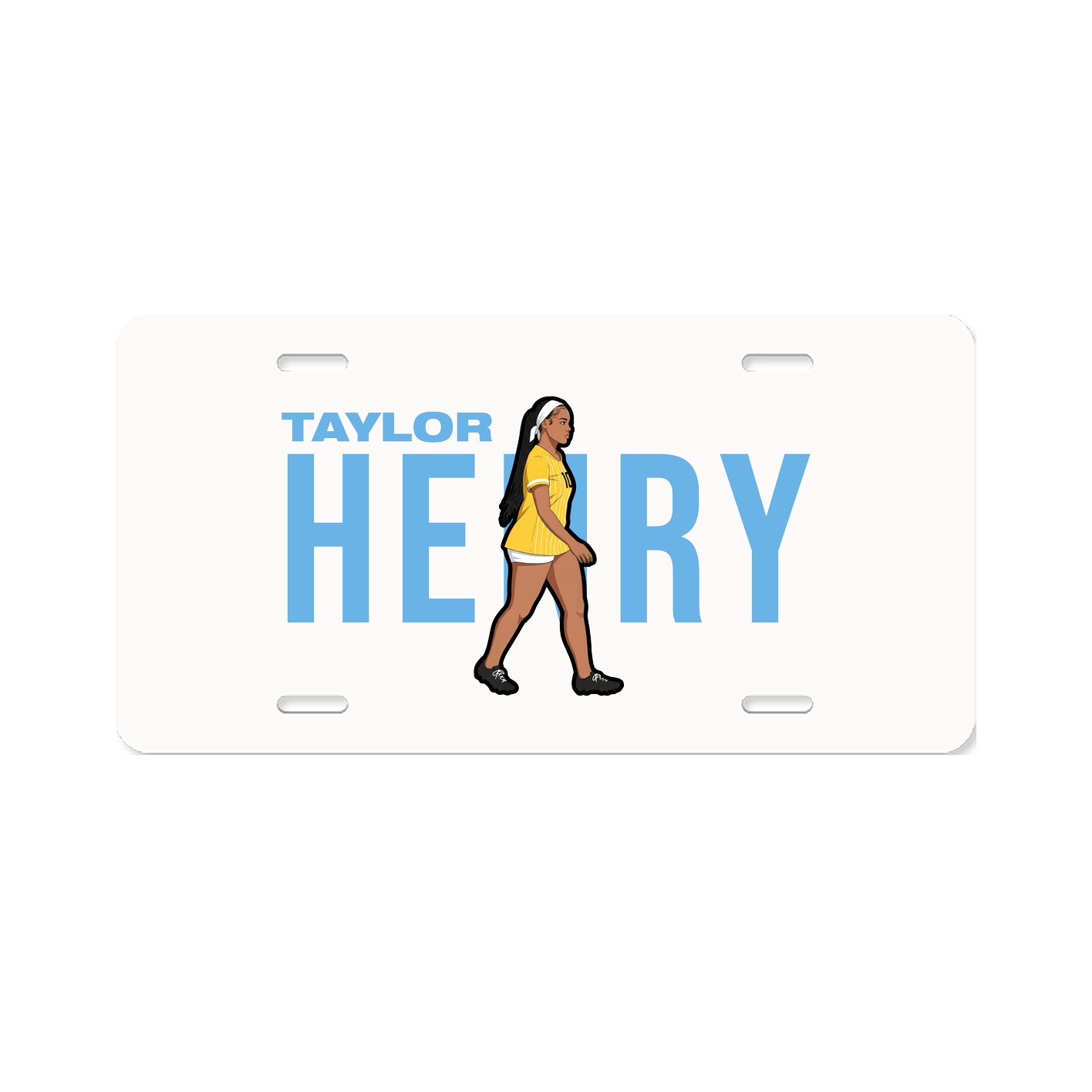 License Plate — Player Name in Classic