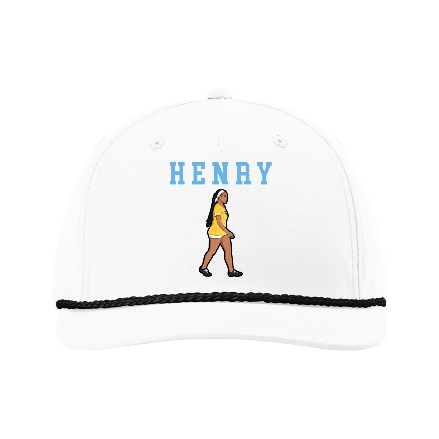 Five-Panel Classic Rope Cap — Shirsey in White