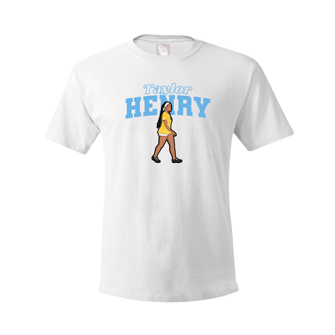 Youth Tee — Name Arch in White