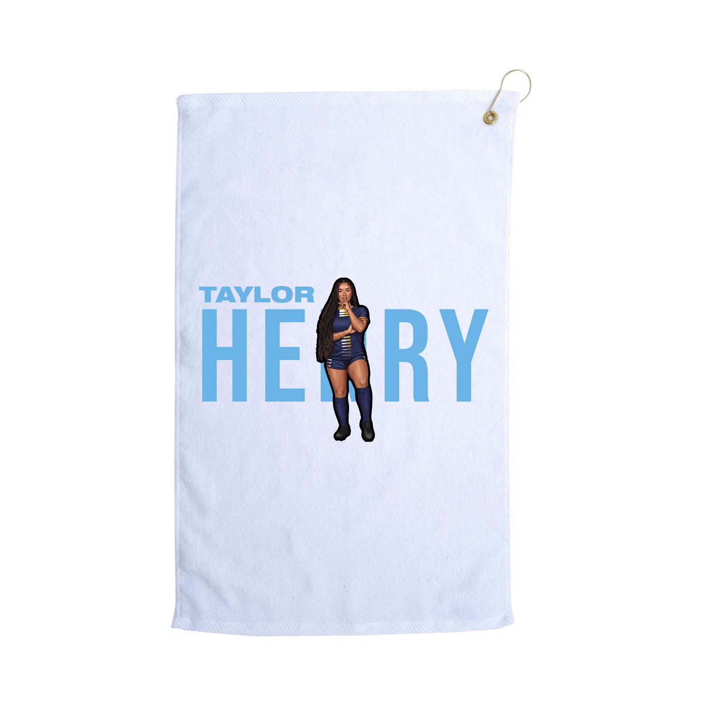 Golf Towel — Player Name in White