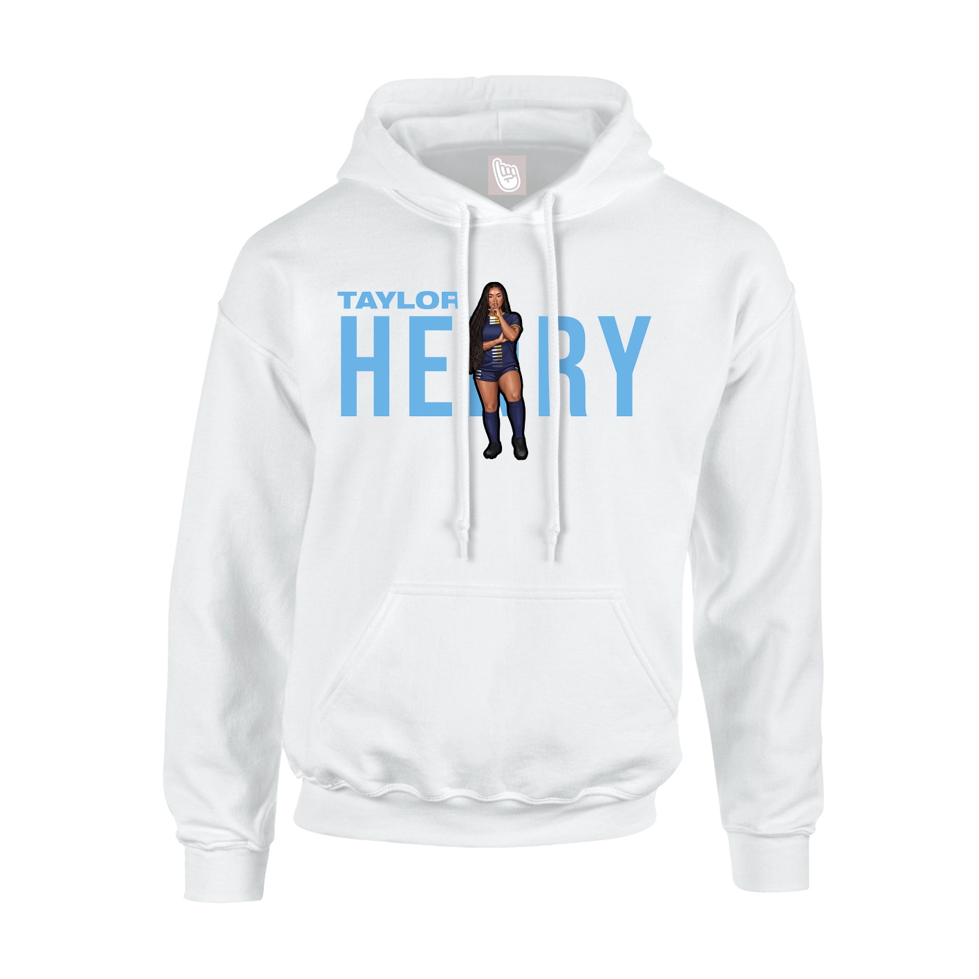 Hoodie — Player Name in White