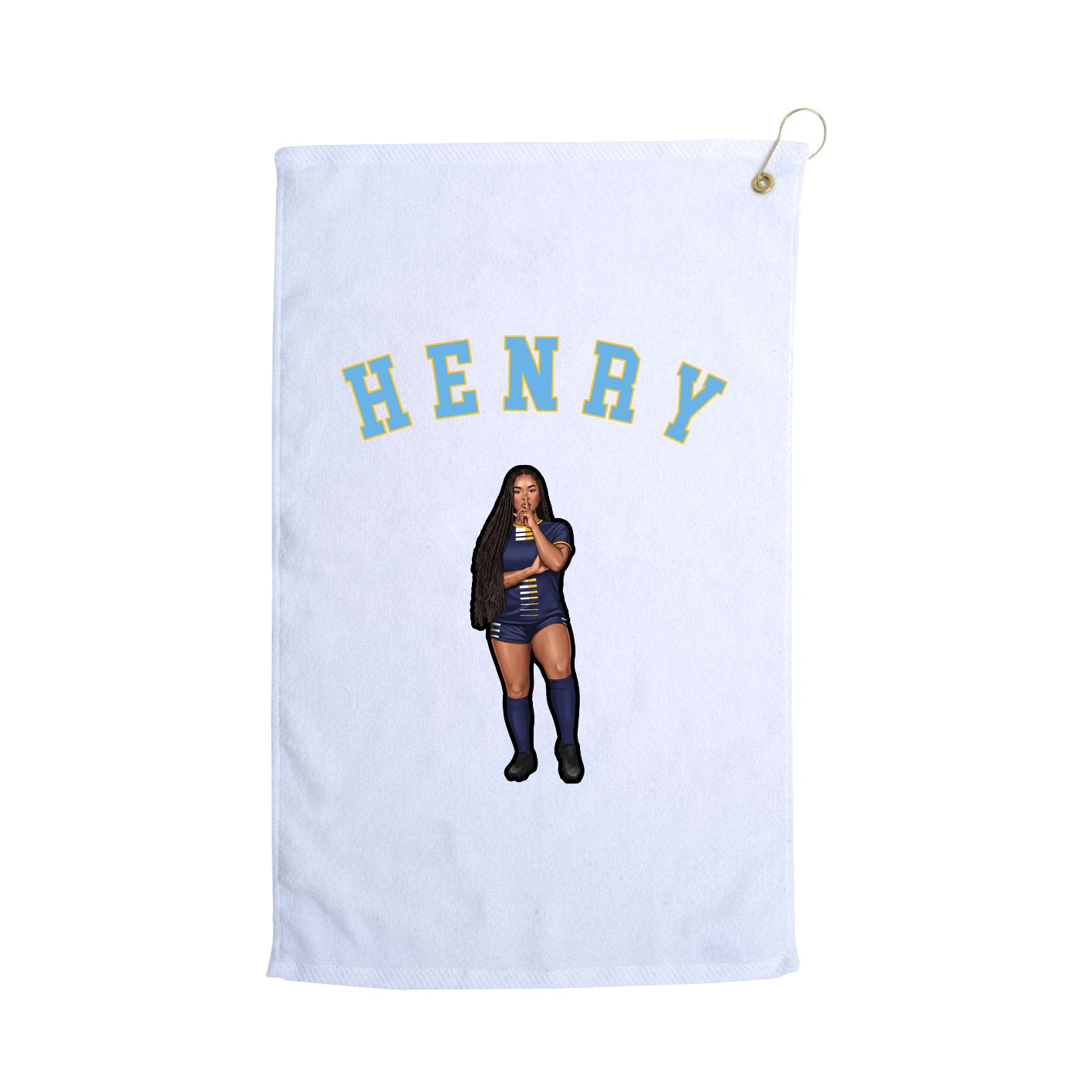 Golf Towel — Shirsey Arch in White