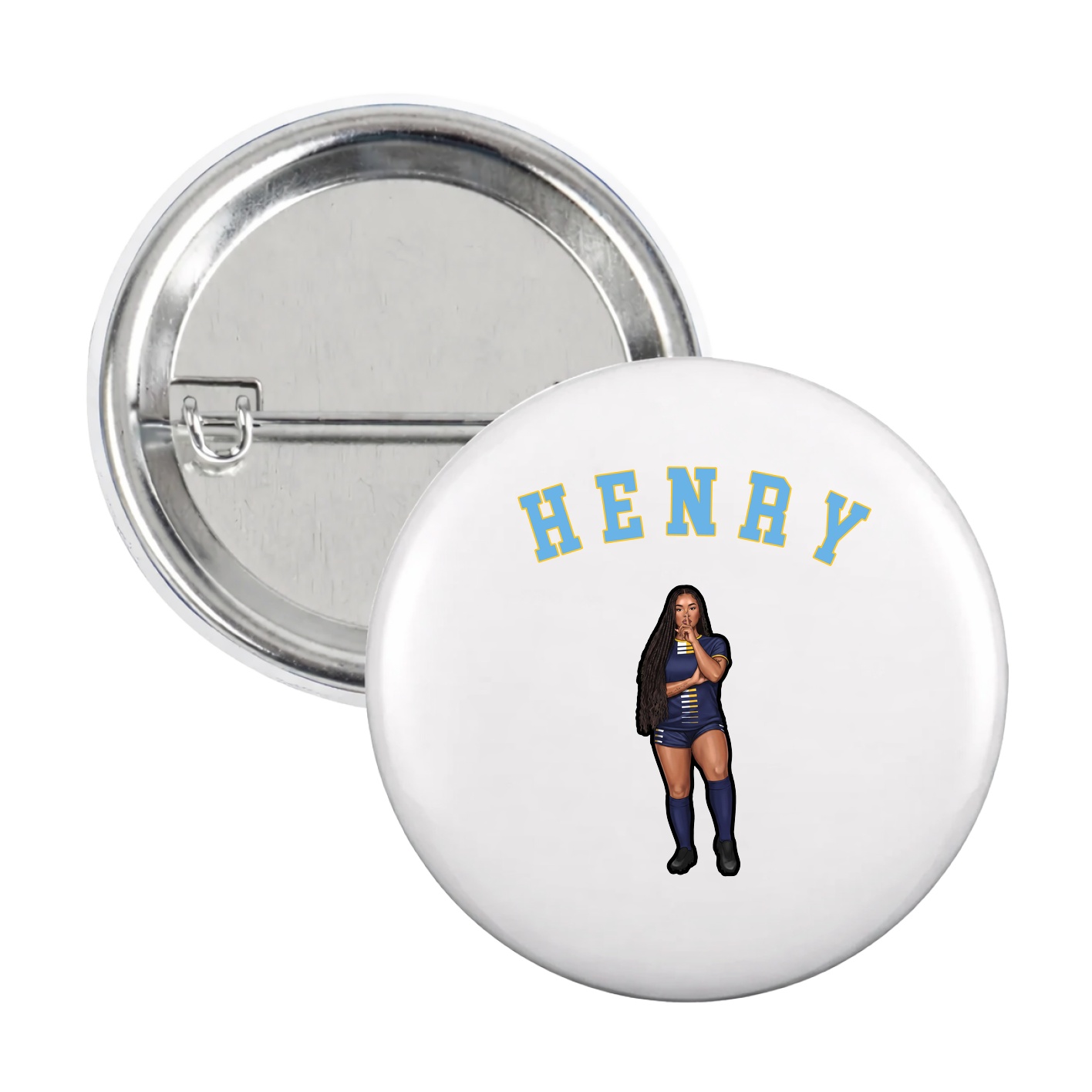 Game Day Button — Shirsey Arch in White