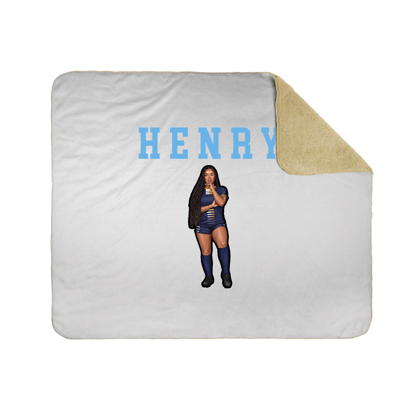 Throw Blanket — Shirsey in White