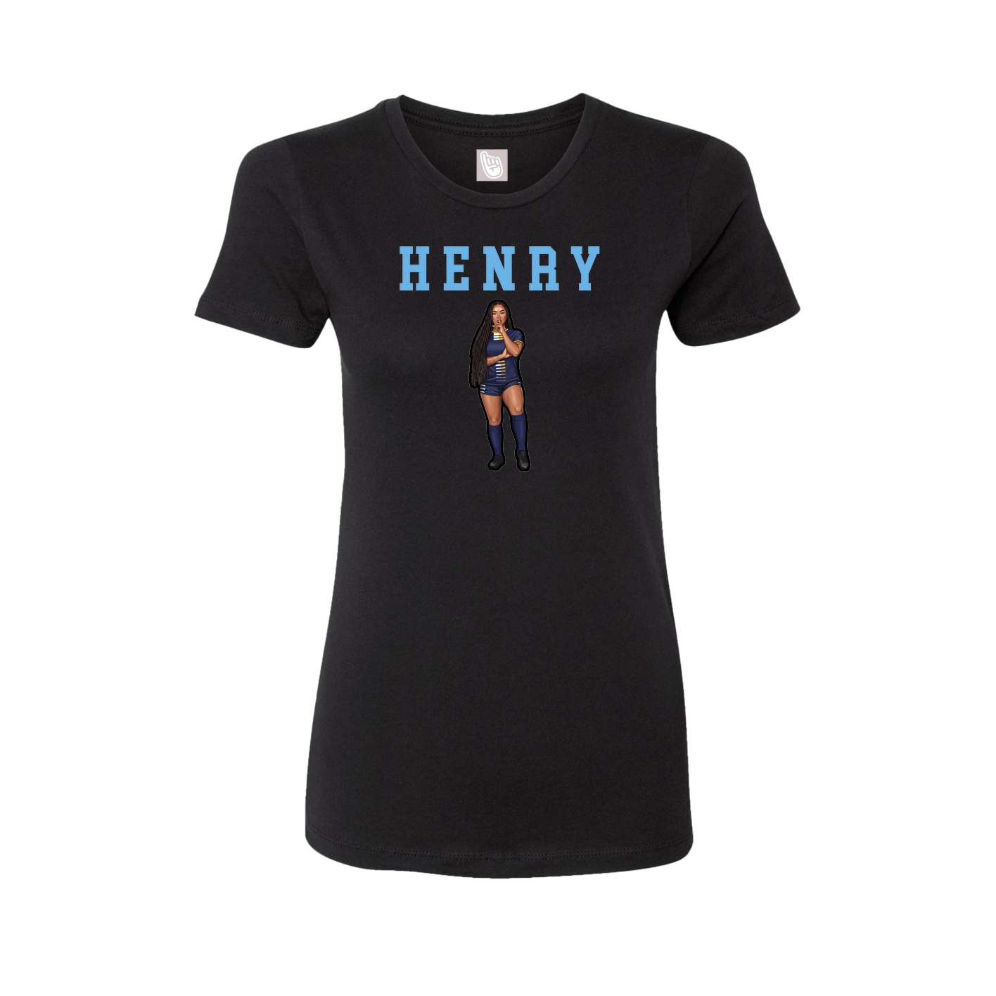 Fitted Women's Tee — Shirsey in Black